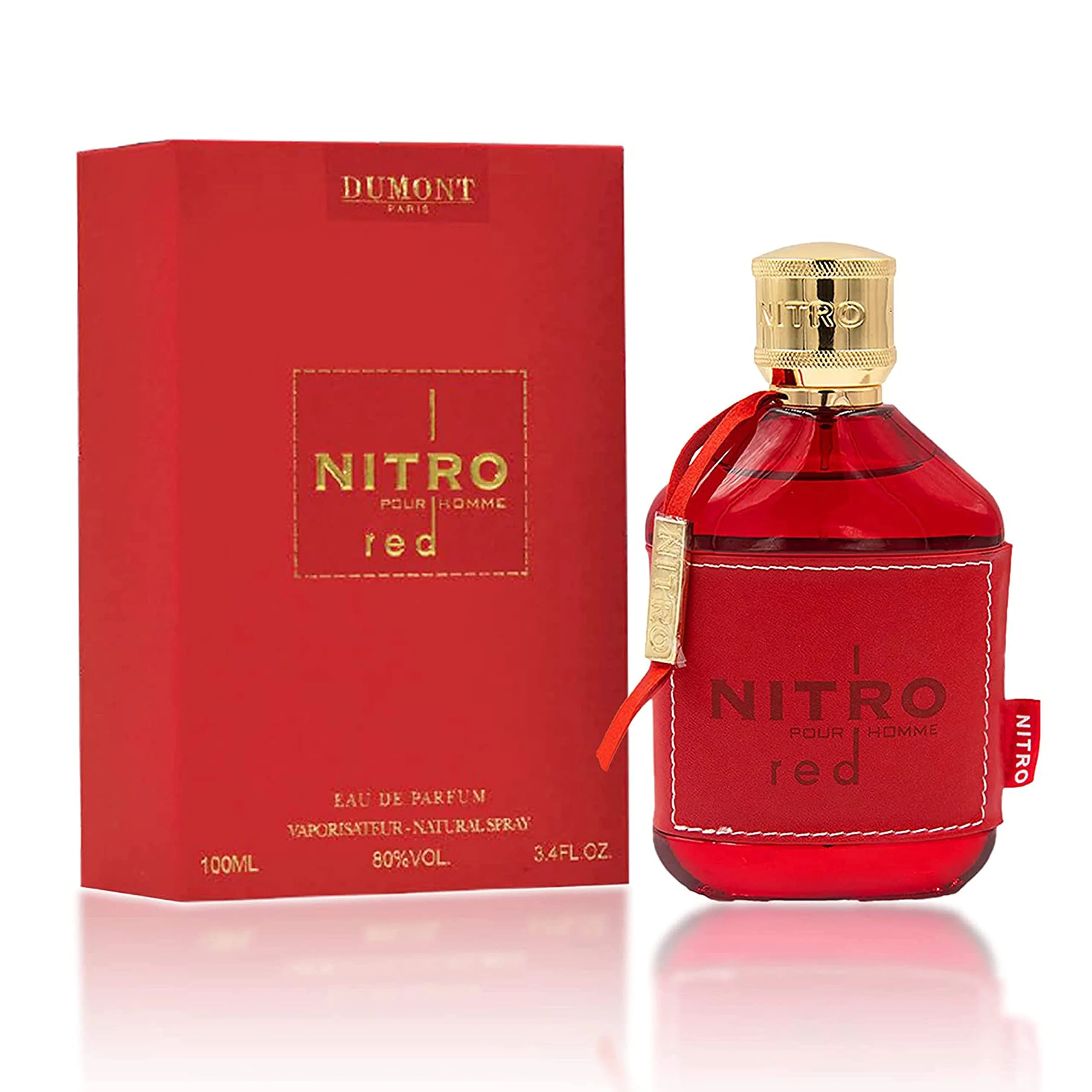Dumont Nitro Red 3.4 Fl Oz Eau De Parfum for Men – Rich Fruity Woody Floral Fragrance – Luxurious Long Lasting Scent - Image 2