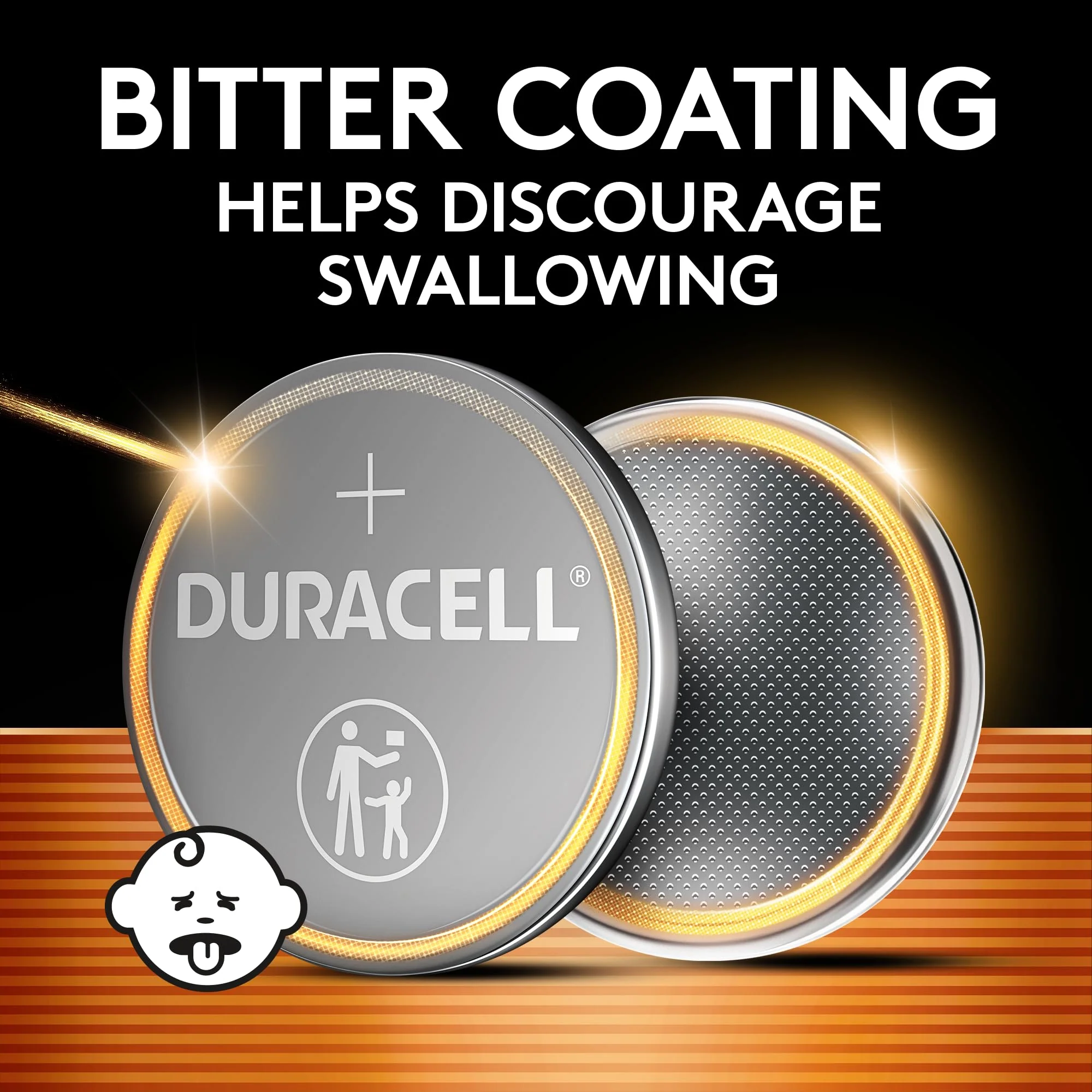 Duracell 2032 Lithium Battery, 1 Count Pack (Pack of 1) Child Safety Features, Compatible with Apple AirTag, Key Fob, Tea Light Candles and other devices, CR2032 Battery, Lithium Coin Battery - Image 3