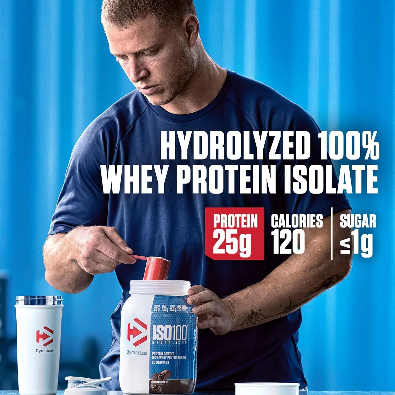 Dymatize ISO 100 Whey Protein Powder with 25g of Hydrolyzed 100% Whey Isolate, Vanilla 5 Pound, Package may vary - Image 3