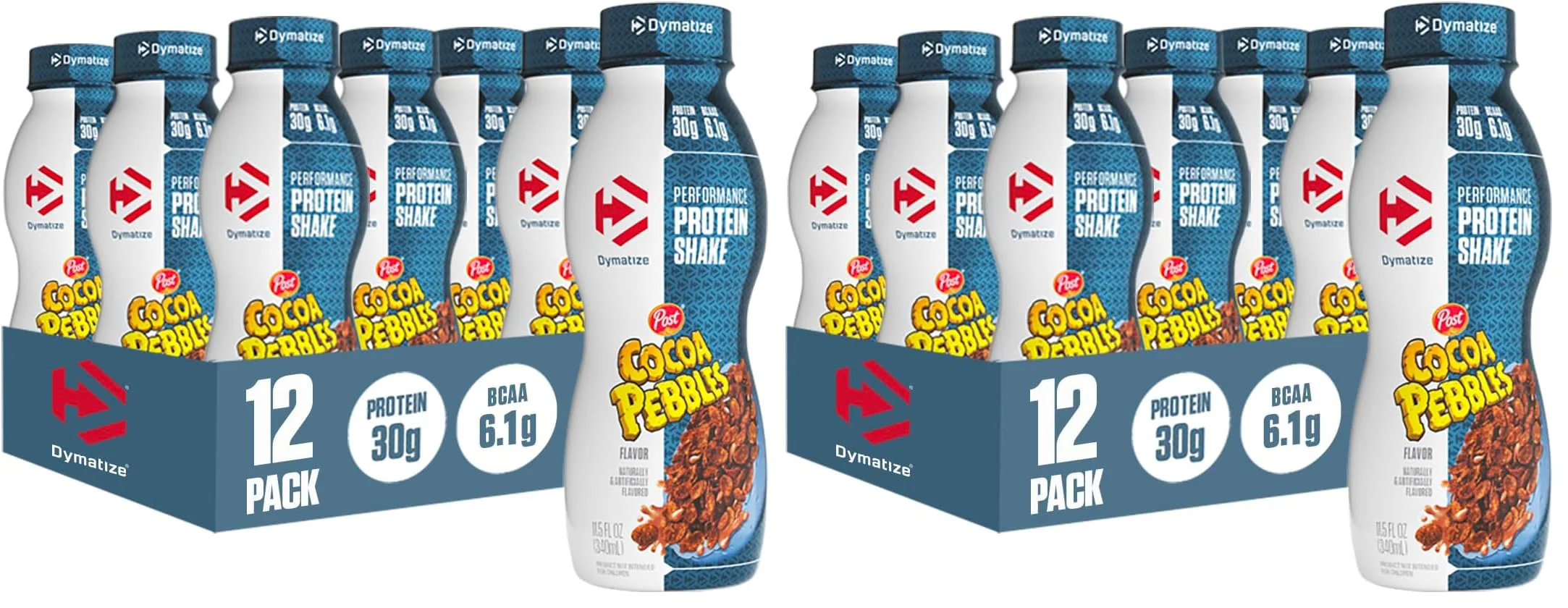 Dymatize Performance Protein Shake, Cocoa Pebbles, 30g Protein, 6.1g BCAA for Muscle Recovery, No Sugar, Low Fat, 24 Vitamins & Minerals, Gluten-Free, Ready to Drink, Snack,11.5fl oz,(Pack of 24)