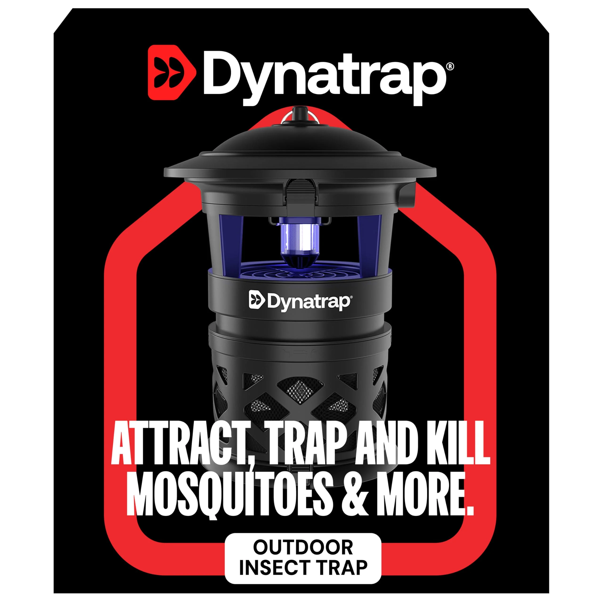 Dynatrap DT1130SR 1/2 Acre Mosquito & Flying Insect Outdoor Trap and Killer – Kills Mosquitoes, Flies, Wasps, Gnats, & Other Flying Insects - Bug Zapper Alternative – Black - Image 3