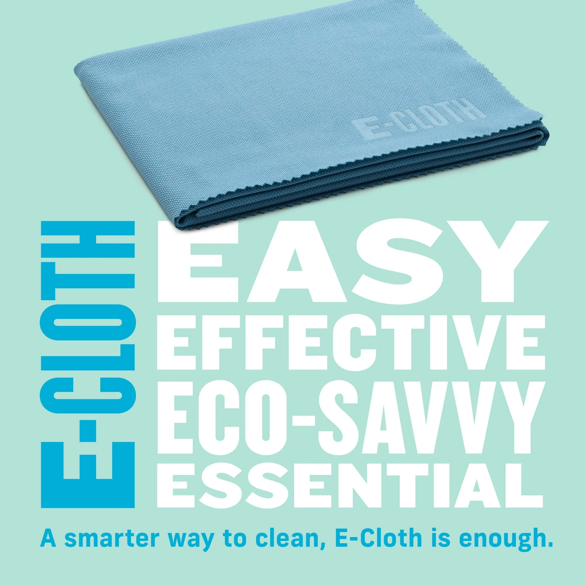 E-Cloth Glass & Polishing Cloths, Premium Microfiber Glass Cleaner, Great for Windows, Glass and Mirrors, Washable and Reusable, 100 Wash Guarantee, Alaskan Blue, 2 Pack - Image 4