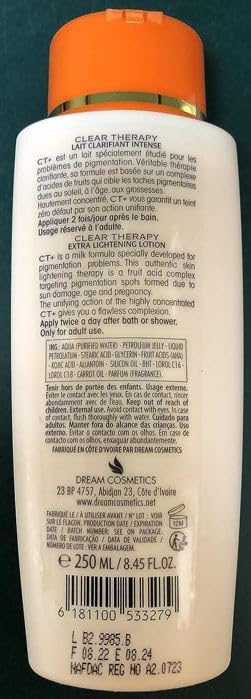E de B CT+ Clear Therapy Extra Lightening Lotion + Soap+ Serum With Carrot Oil (3 Pack) - Image 2