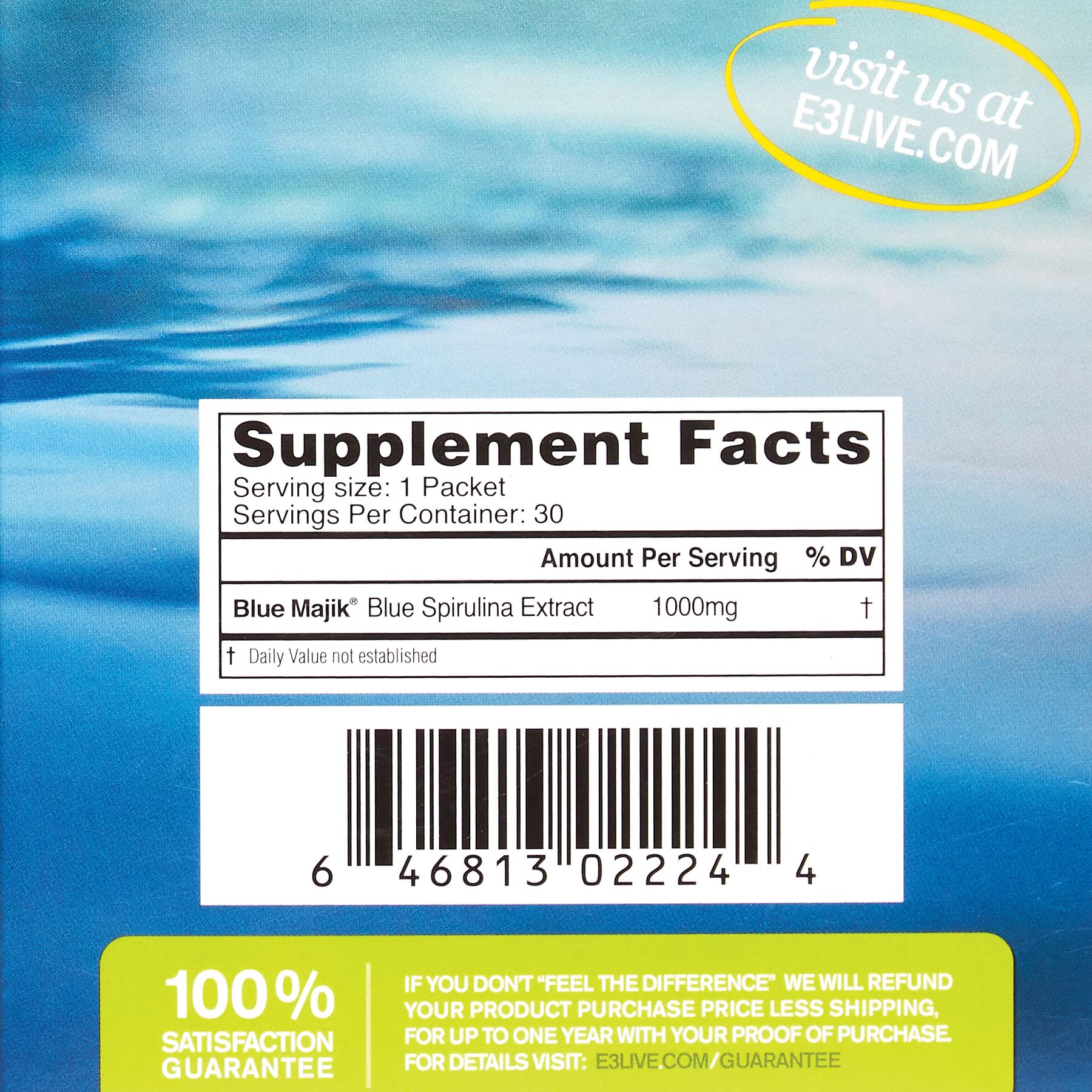 E3LIVE Blue Majik On-The-Go-Singles, 30 Count, 1 Gram - Image 4