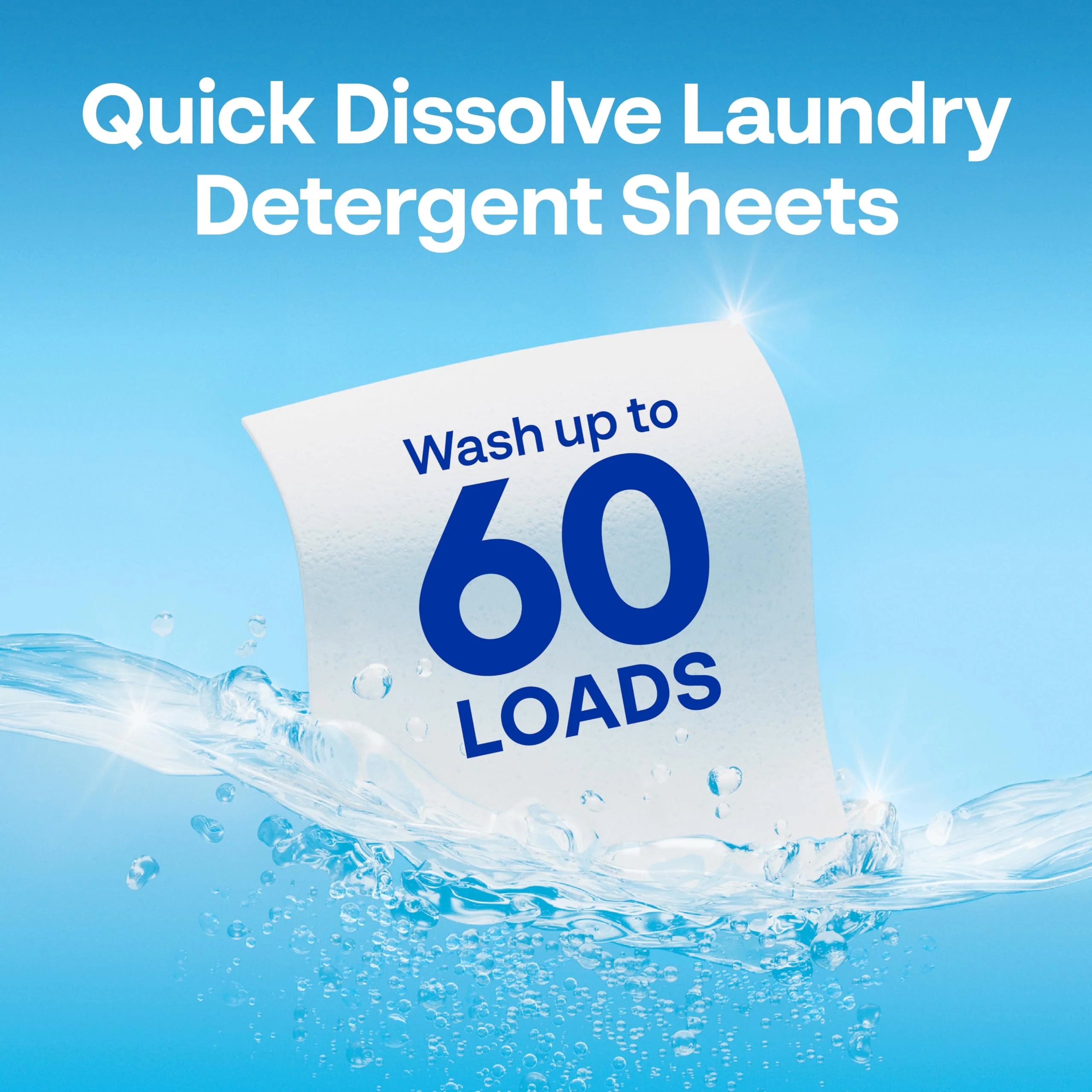 Earth Breeze Laundry Detergent Sheets Fresh Scent - 60 Loads Eco Liquidless Soap - Travel-Friendly for Hot & Cold Cycles, Tackles Tough Stains & Odors - Gentle on Skin, 30 Ct - Image 4