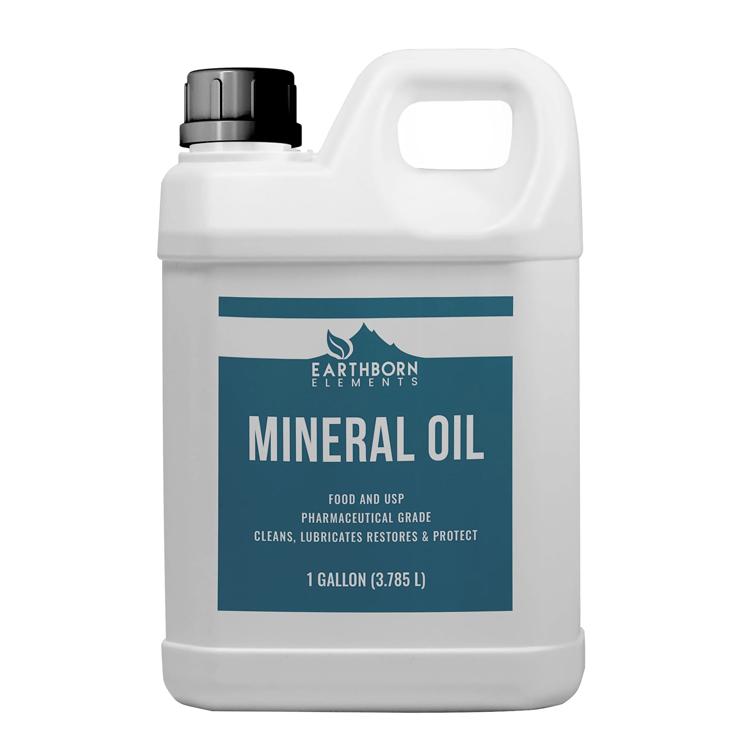 Earthborn Elements Mineral Oil (1 Gallon) Food Grade, Pure & Undiluted Clear