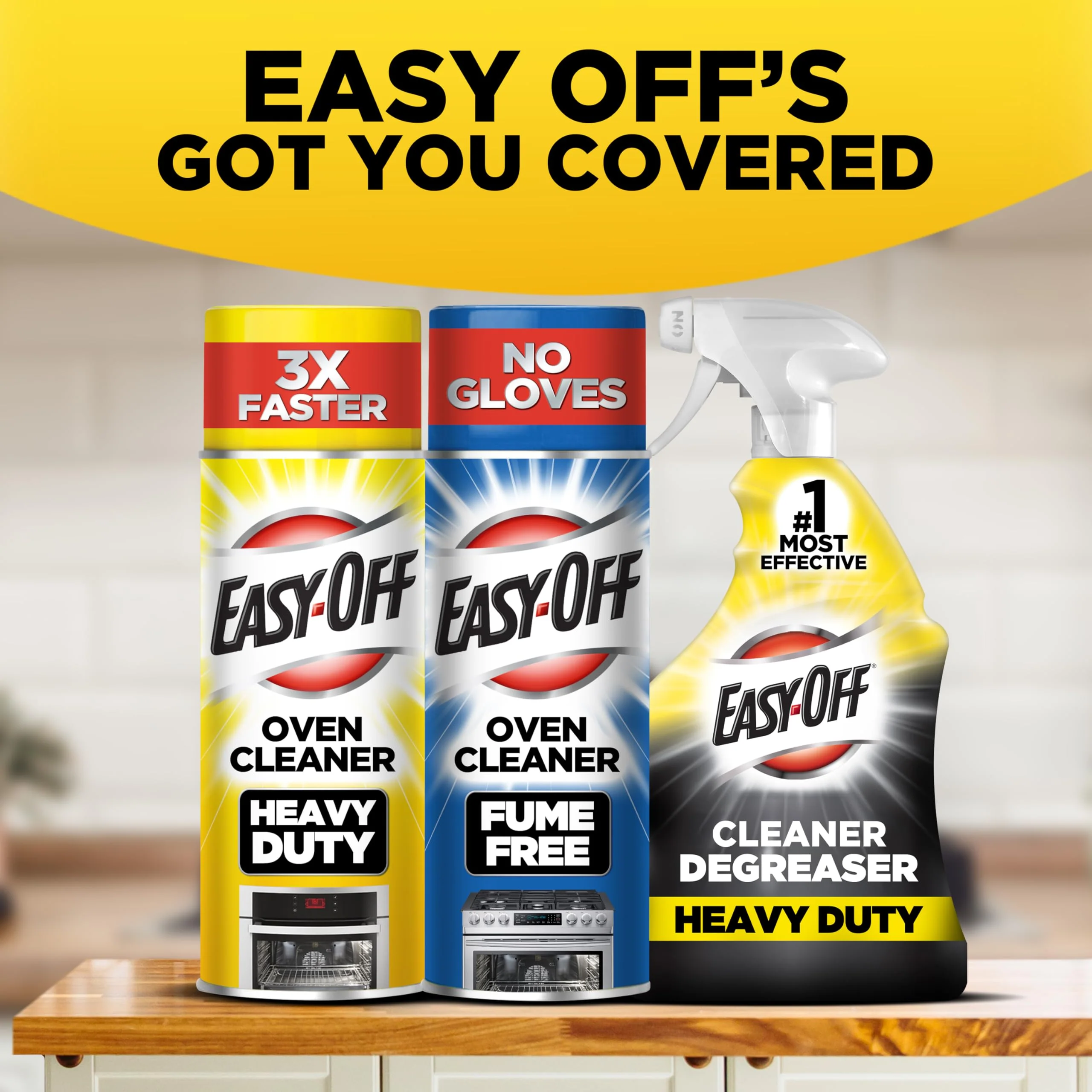 Easy-Off Heavy Duty Oven Cleaner, Regular Scent 87 oz (6 Cans x 14.5 oz) - Image 3