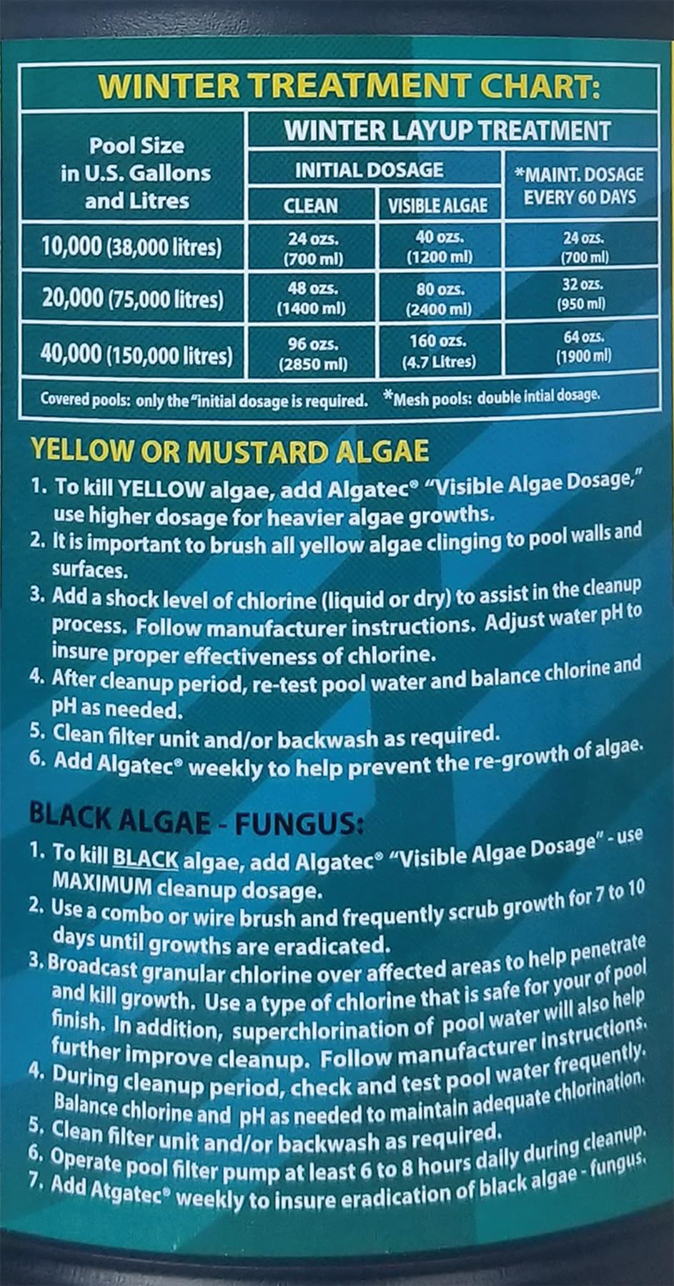 EASYCARE 10064 Algatec Super Algaecide-Clarifier, 64 Fl. Oz Bottle - Image 3