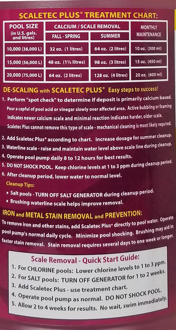 EasyCare 20064 Scaletec Plus Descaler and Stain Remover, 64 oz. Bottle - Image 6