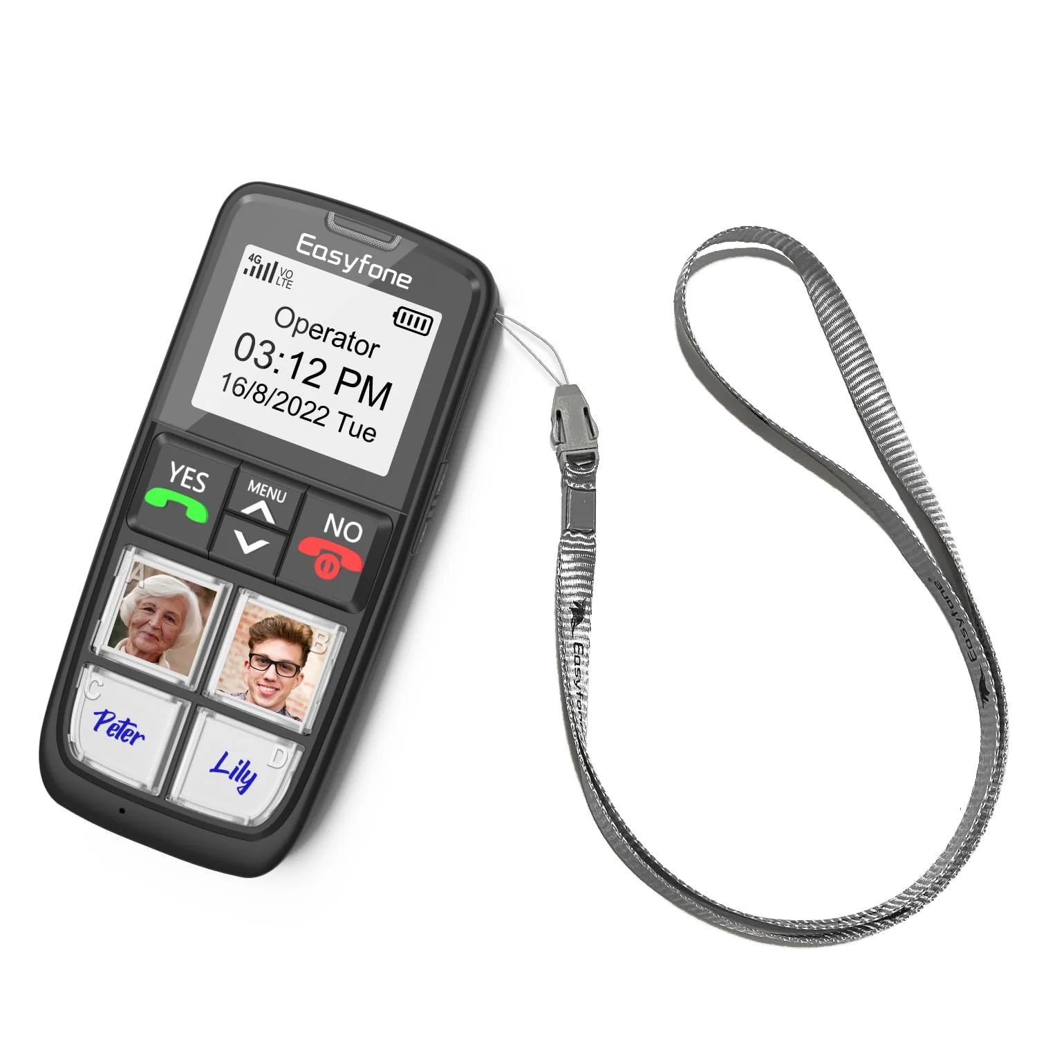Easyfone T6 4G Picture Button Cell Phone for Seniors and Kids | Easy-to-Use | Clear Sound | Easy Charging Dock | SOS Button | SIM Card Included | Good for Dementia, Alzheimer's and Kids (T6 Black) - Image 7