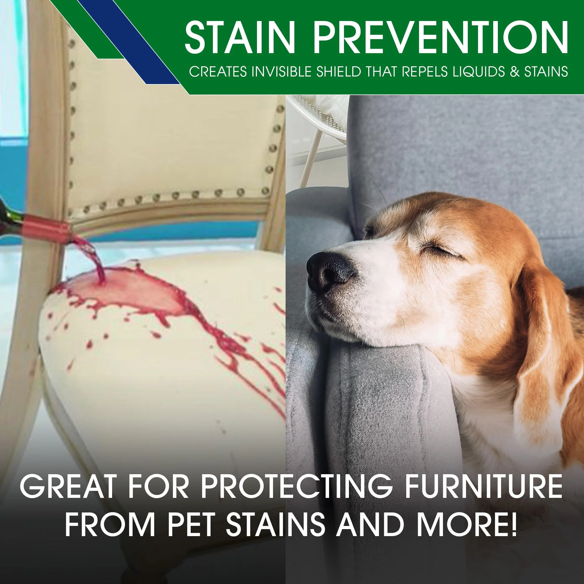 Eco-Friendly Upholstery Protect Stain & Water Repellent Spray 24oz – Non-Toxic, Pet-Safe Formula for Fabric, Leather, & Suede – Long-Lasting Stain Guard Keeps Furniture Clean & New - Image 5