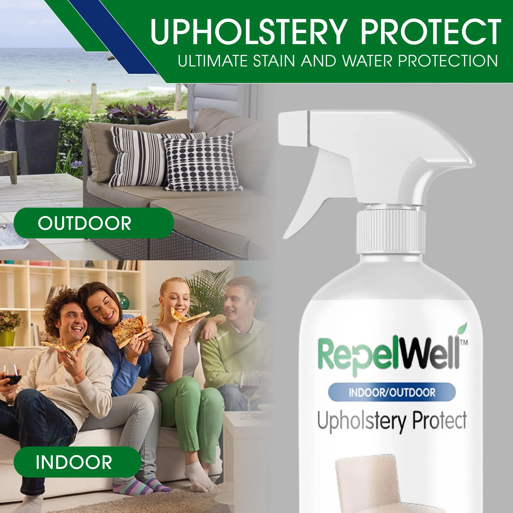 Eco-Friendly Upholstery Protect Stain & Water Repellent Spray 24oz – Non-Toxic, Pet-Safe Formula for Fabric, Leather, & Suede – Long-Lasting Stain Guard Keeps Furniture Clean & New - Image 7