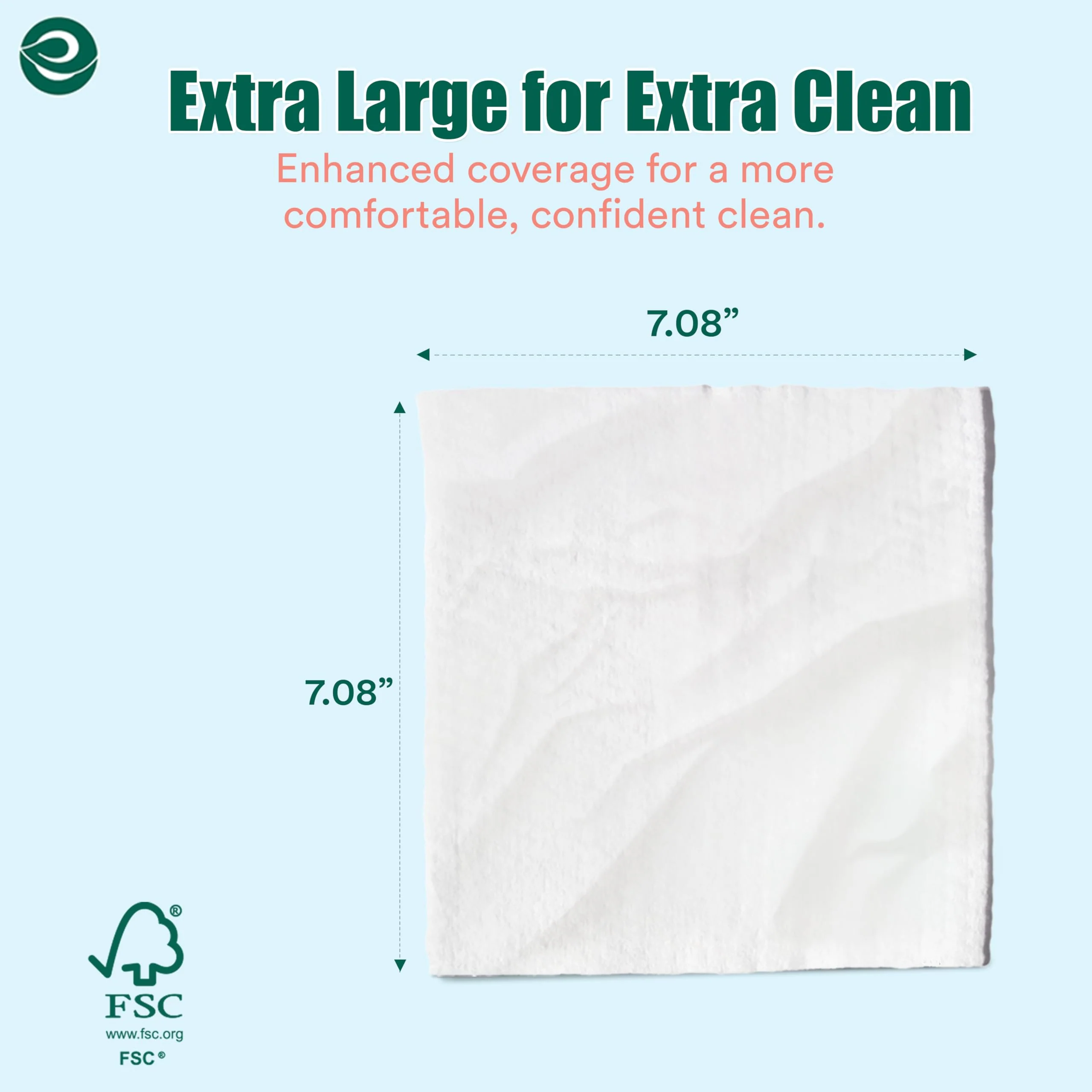 Eco Soul Bamboo Flushable Wipes Adult Wet Wipe [12 x Pack of 48, Unscented] 100% Plant-Based Biodegradable Septic & Sewer Safe Alcohol-Free & Hypoallergenic for Sensitive Skin |576 Soft Butt Wipes - Image 8