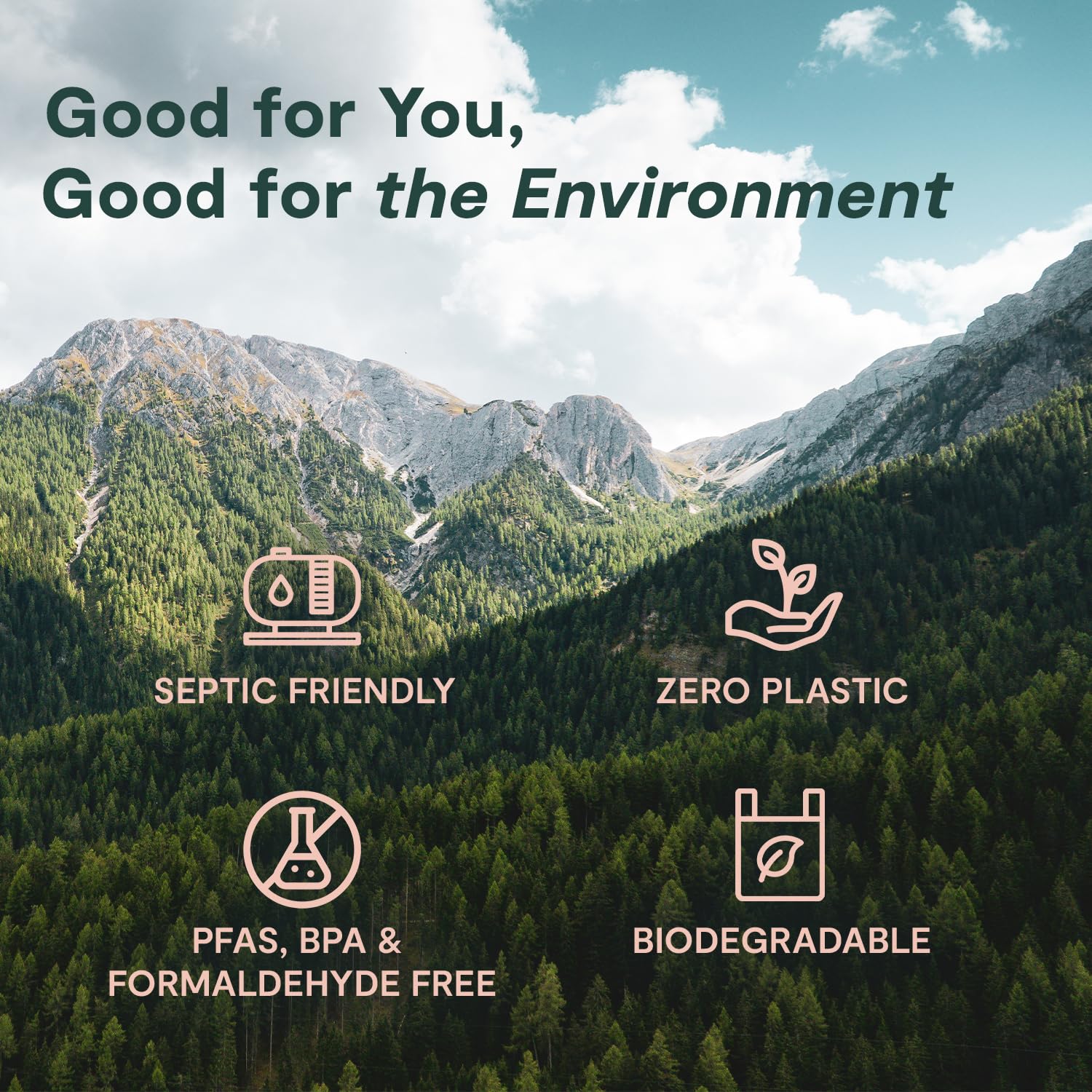 ecoHiny Premium & Soft Bamboo Toilet Paper | PFAS Free | 12 Mega Rolls, 3 ply & 350 Sheets | Non Toxic, FSC Certified, Septic Safe, BPA Free | Tree Free Toilet Tissue | Plastic Free Packaging - Image 8