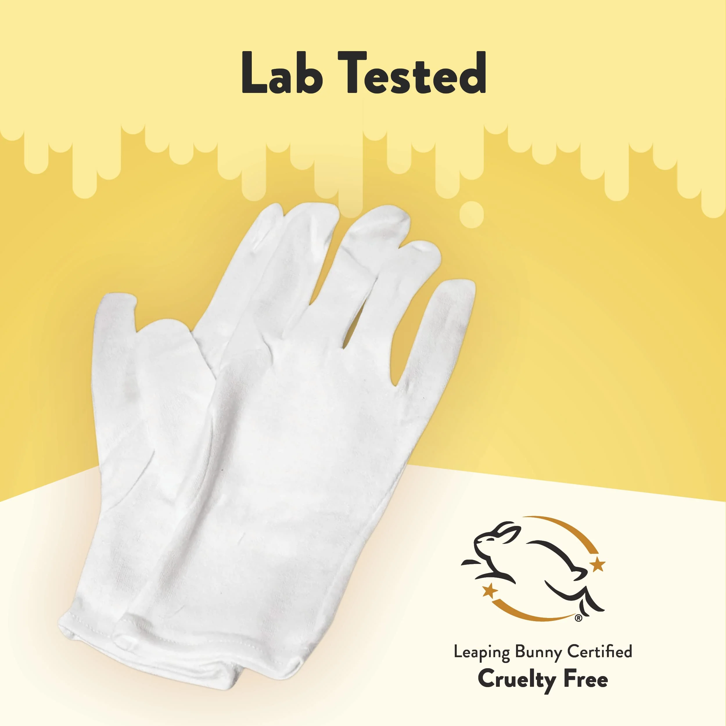 ECZEMA HONEY Premium 100% Cotton Gloves - Washable & Reusable Overnight Dry Hands Treatment - White Cotton Gloves for Eczema (24 Pairs) - Image 6