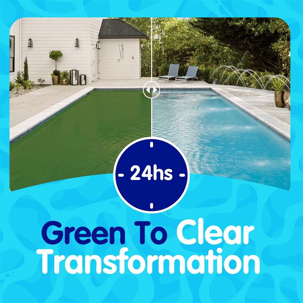 Eeziblue Monthly Algaecide for Swimming Pool, Pool Algaecide for Inground Pool & Above Ground Pool - Effective Monthly Treatment to Prevent Algae Growth up to 20,000 Gallons - Image 7