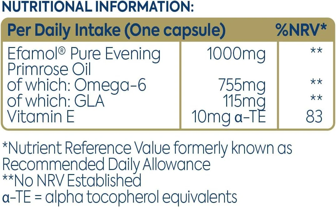 Efamol Evening Primrose Oil 1000mg 30 caps - Image 6