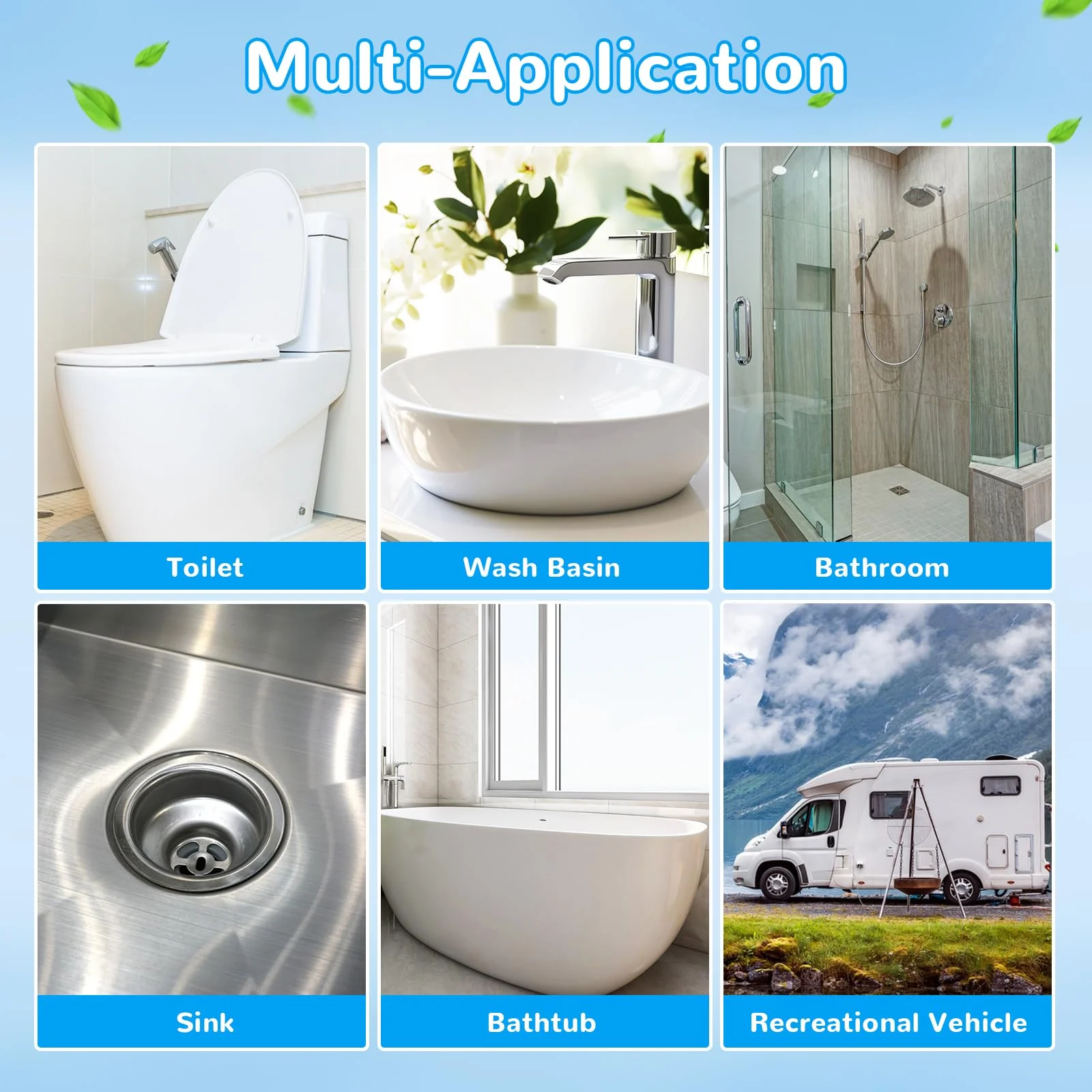 Effacera 48 Count Flushable Toilet Refills, Disposable Toilet Bowl Paper Bulk, Fresh Flushable Toilet Brush Refill Pads for Toilet and Bathroom, Toilet Brush Accessories (No Handle) - Image 2