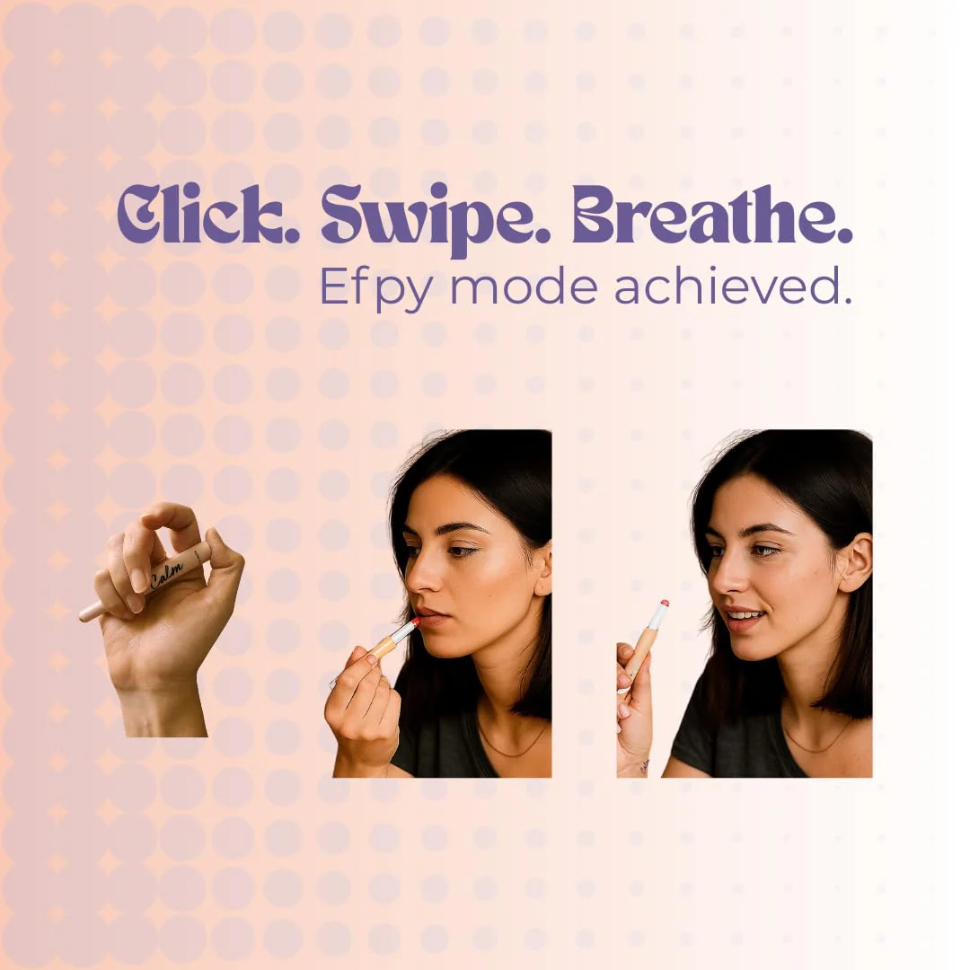 Efpy Micro-Dose Lip Balm | With Vitamins and Wellness Actives | Functional Beauty for Mind, Mood & Energy (Choose Your Formula: Calm, Curb, Perk) (Calm - Lavender & Chamomile) - Image 2