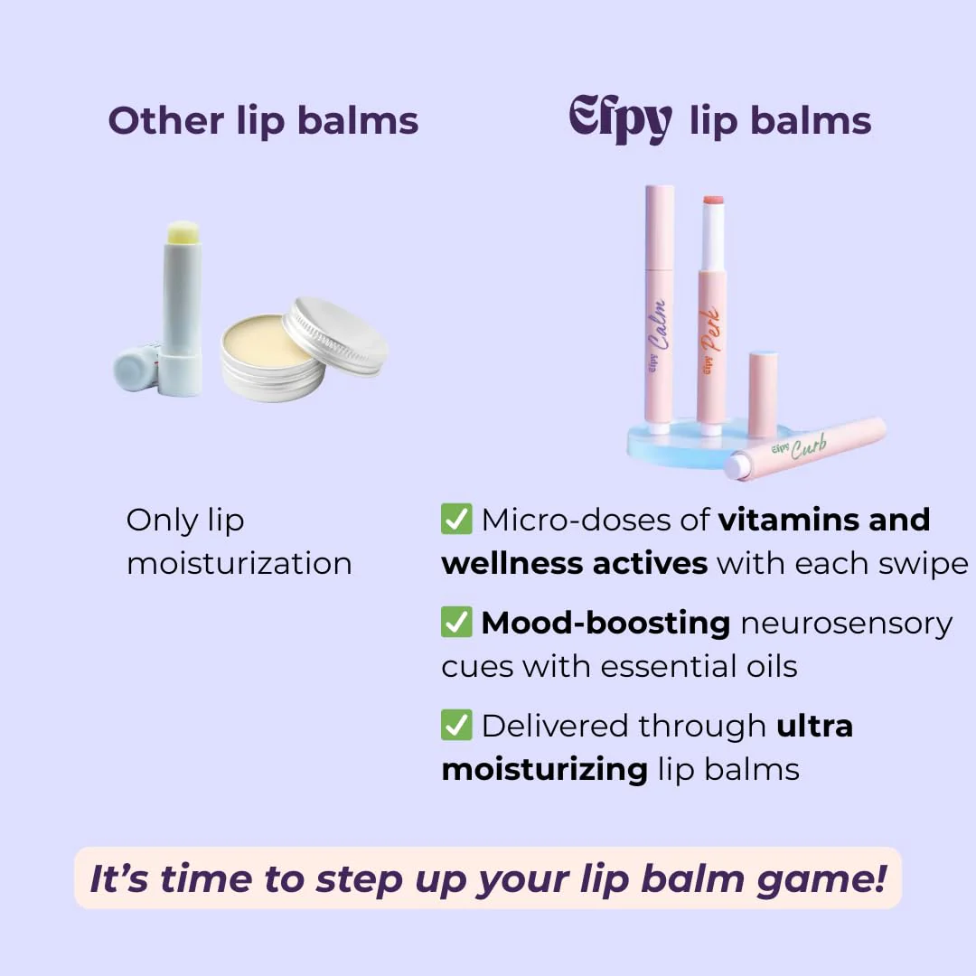 Efpy Micro-Dose Lip Balm | With Vitamins and Wellness Actives | Functional Beauty for Mind, Mood & Energy (Choose Your Formula: Calm, Curb, Perk) (Calm - Lavender & Chamomile) - Image 7
