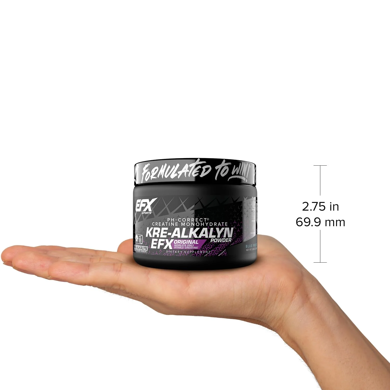 EFX Sports Kre-Alkalyn EFX Powder | pH Correct Creatine Monohydrate Powder Supplement | Strength, Muscle Growth & Performance | 55 Servings (Blue Frost) - Image 2