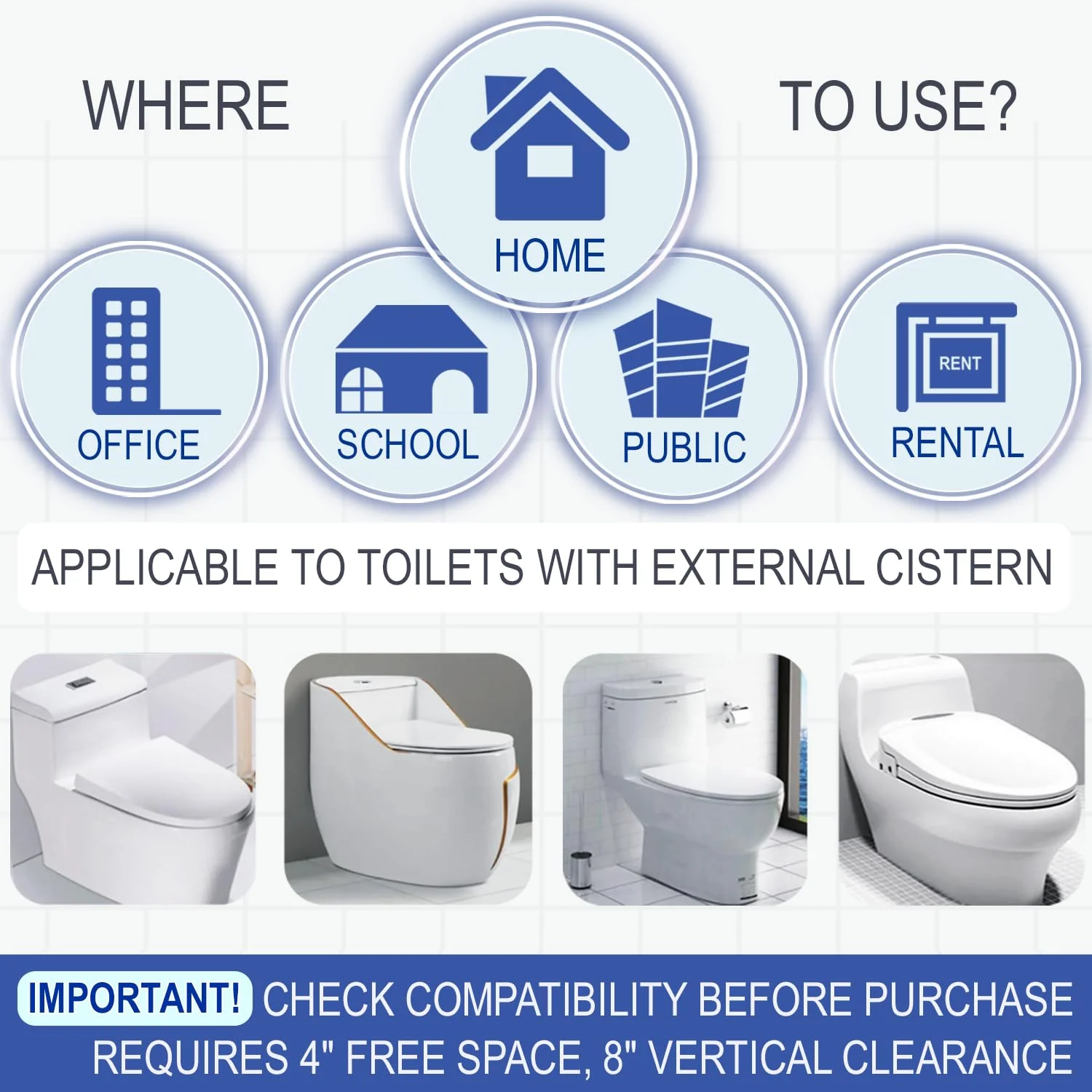 eHouse Automatic Toilet Cleaner with Refill — Flush-Activated Toilet Bowl Cleaner, Household Cleaning Solution - Toilet Cleaners for Hard Water, Removes Rust & Limescale, Fresh Apple Scent. - Image 7