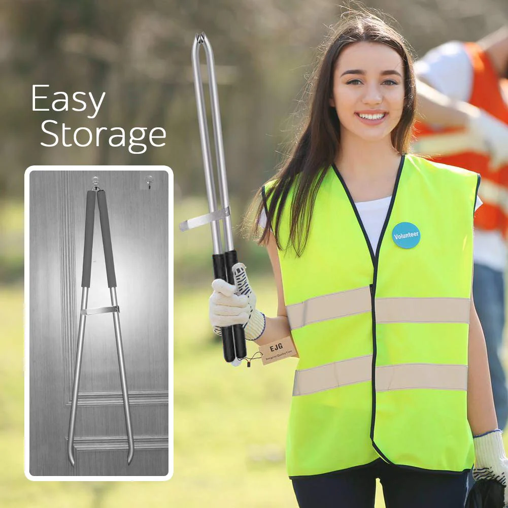 EJG 36 Inch /92cm Litter Picker Grabber, Long Rubbish Picker Grabber, Lightweight Aluminium & Rustproof, Reacher Assist Tool for Elderly, Grabber Reacher Tool (Black) - Image 6