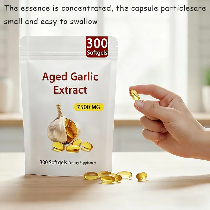 Elare Aged Garlic Extract, 300 Count 7500mg Odorless Organic Garlic Supplement for Heart & Immune Support, 2 Years Aged Garlic Extract, All-Natural, Vegetarian, Non-GMO, Antioxidant Wellness - Image 3