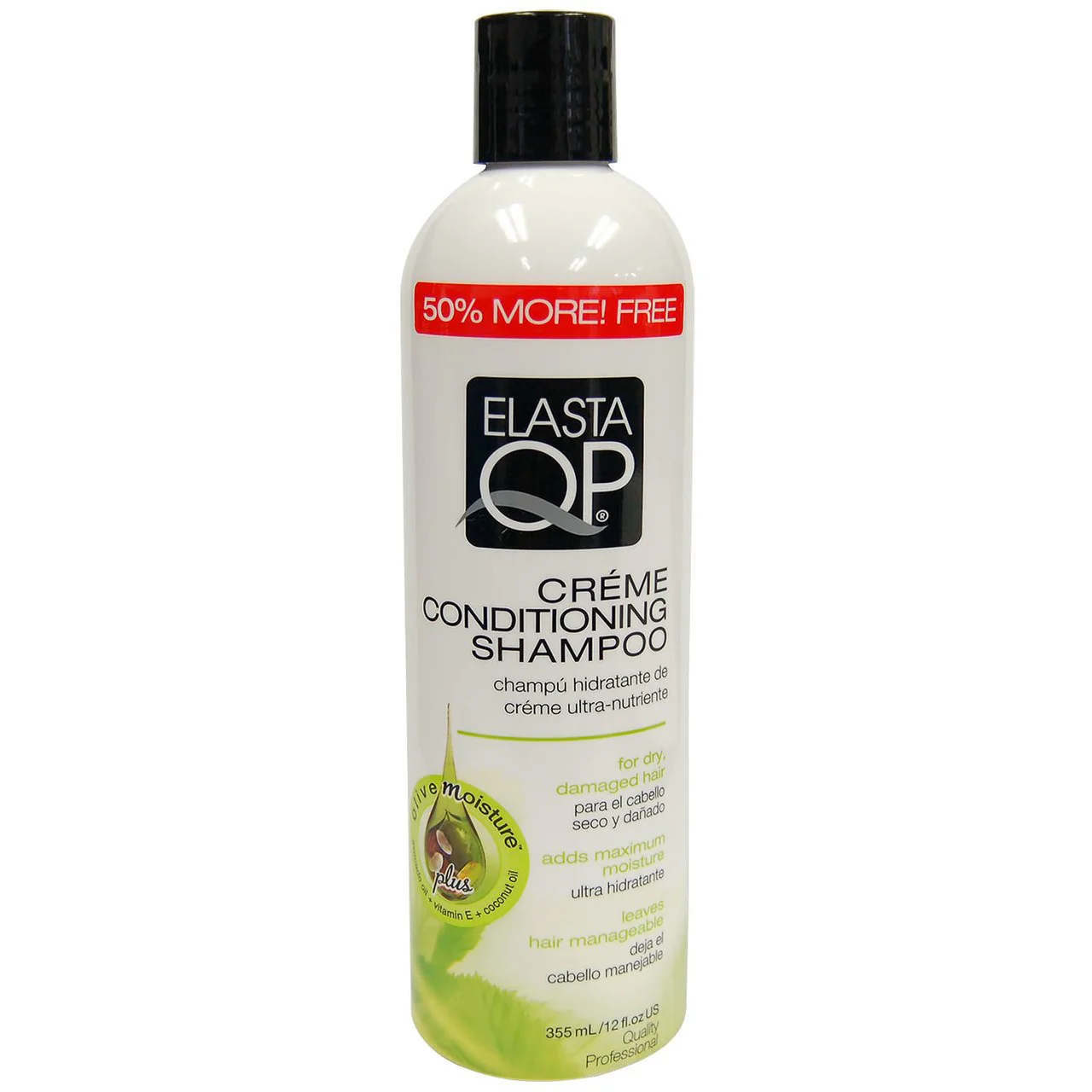 Elasta Qp Creme Conditioning Shampoo for Dry Damaged Hair, 12 Ounce