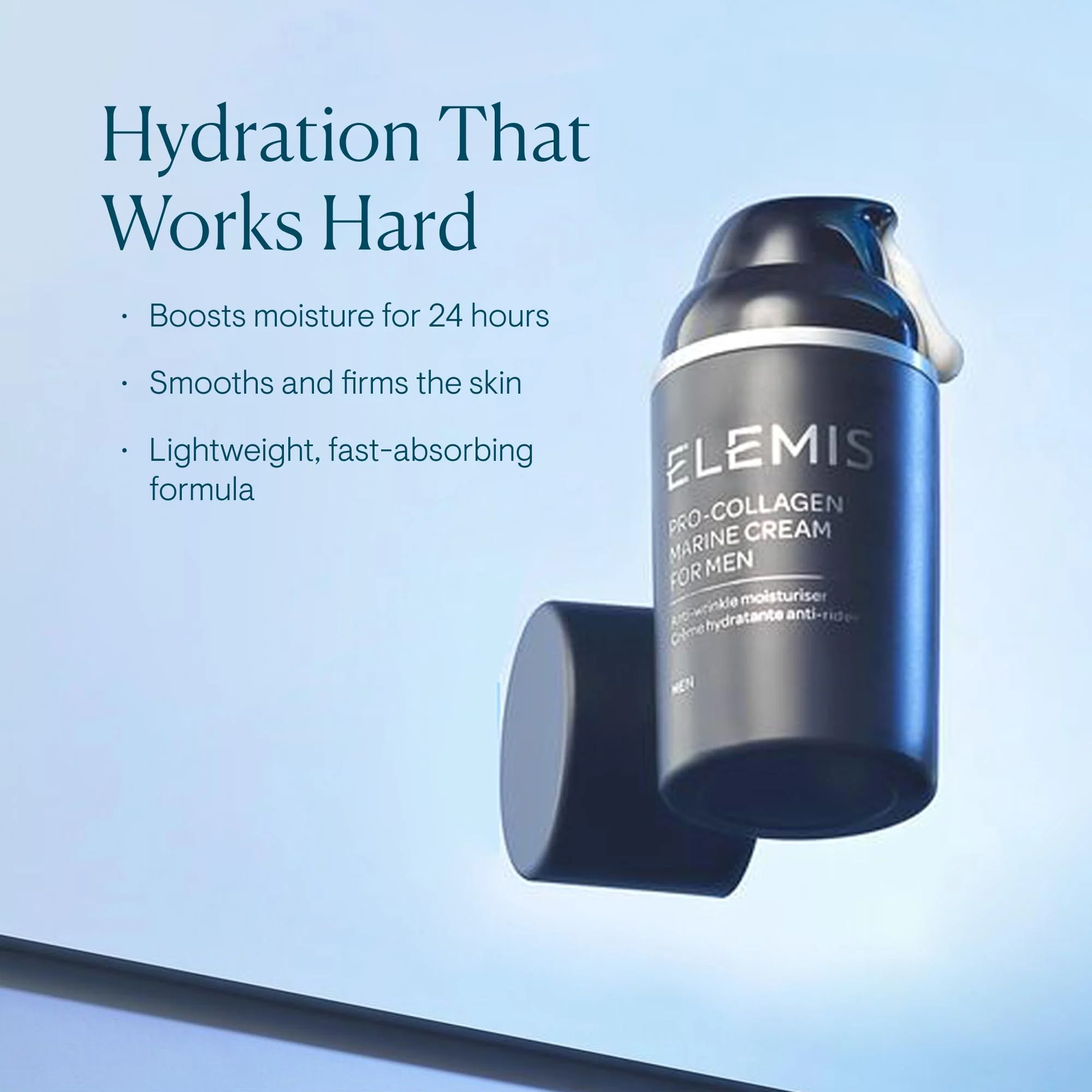 ELEMIS Men Pro-Collagen Marine Cream 30ml Lightweight Anti-Aging Moisturizer for Mens Skincare - Image 9