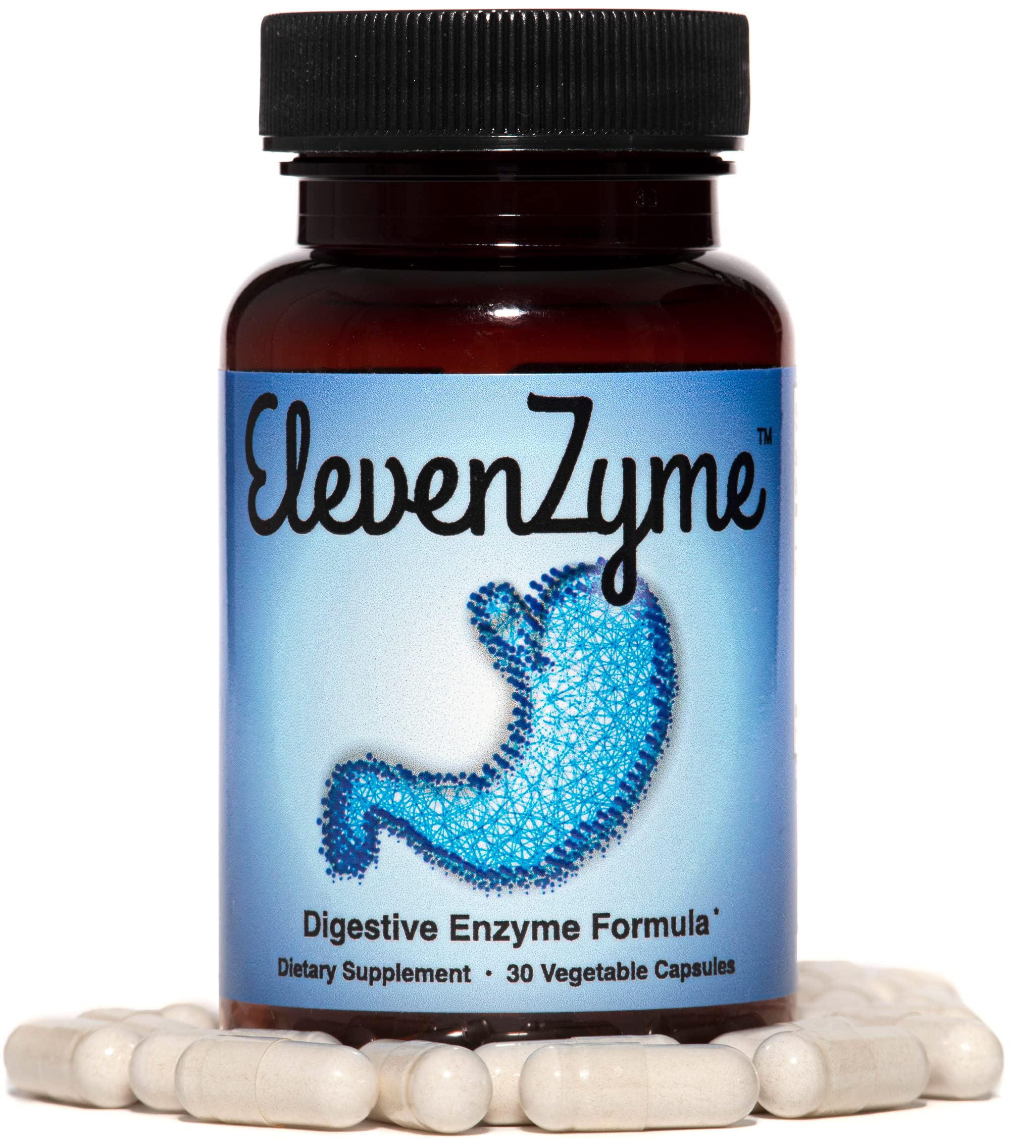 ElevenZyme - Natural Digestive Enzyme Supplement - Non-GMO, Vegan - Image 3