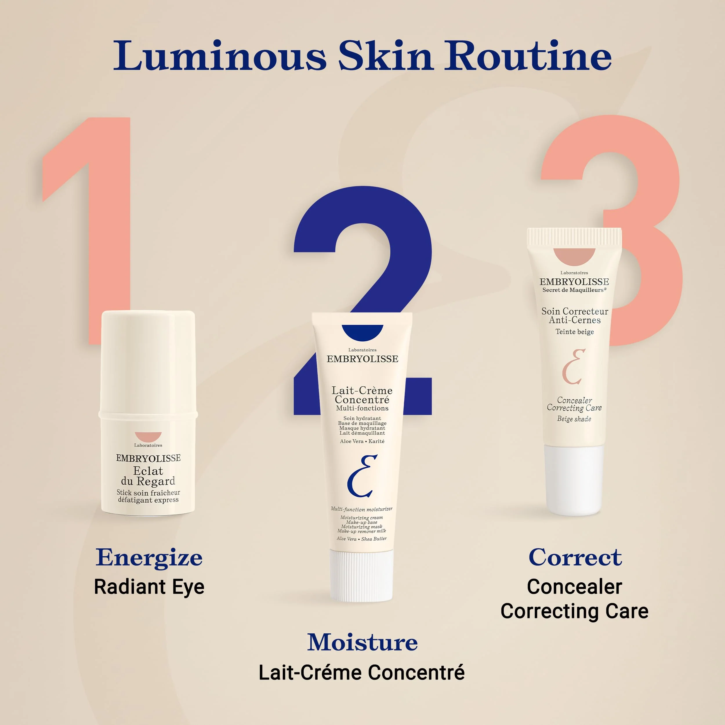 Embryolisse Radiant Eye Stick for Dark Circles & Puffiness, Cooling Under Eye Makeup Primer with Aloe Vera, Vegan, Fragrance-Free, 0.15 Fl Oz - Image 3