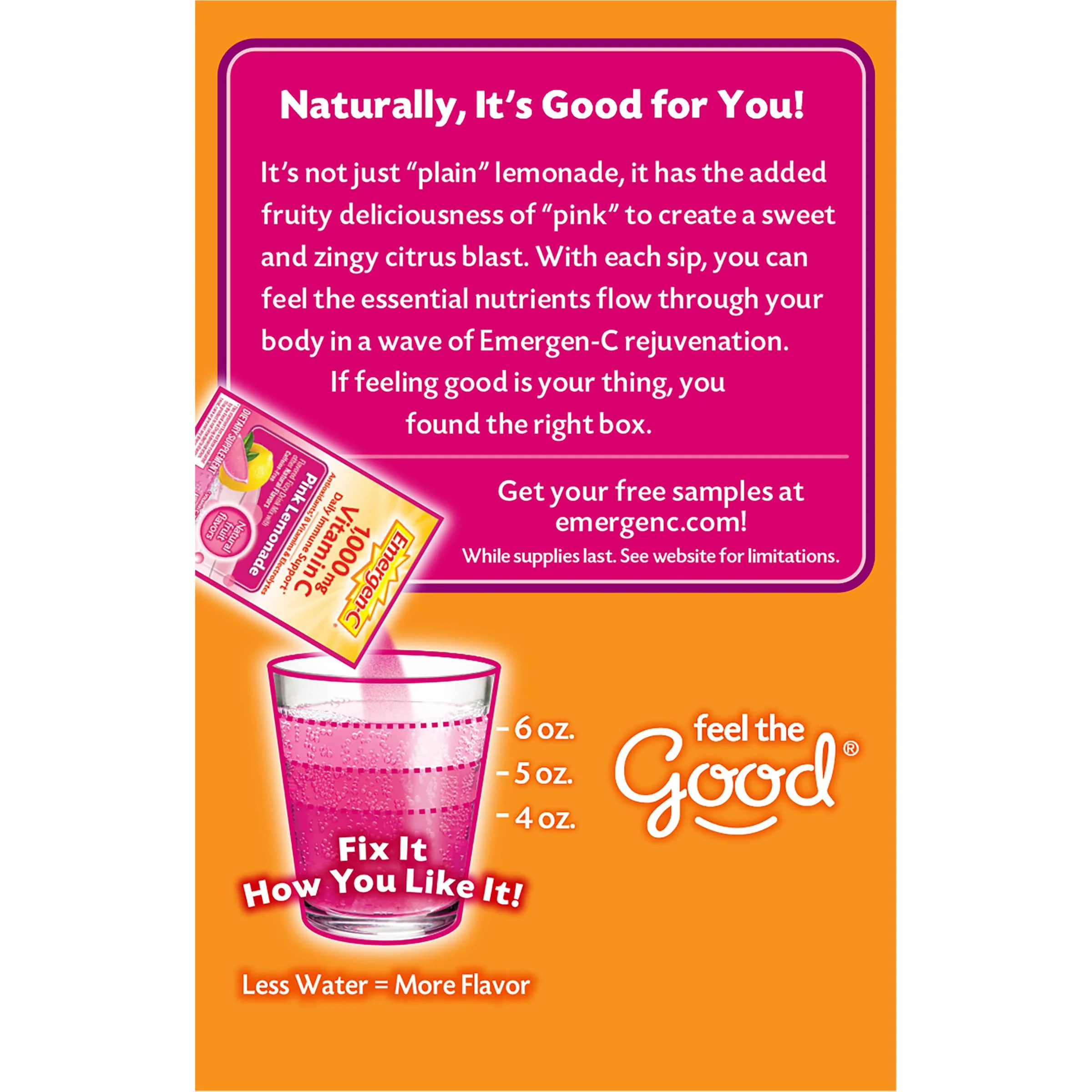 Emergen-C 1000mg Vitamin C Immune Support Powder Pink Lemonade 30CT includes Zinc, Manganese, 7 B Vitamins and Electrolytes for Back to School Essentials - Image 9