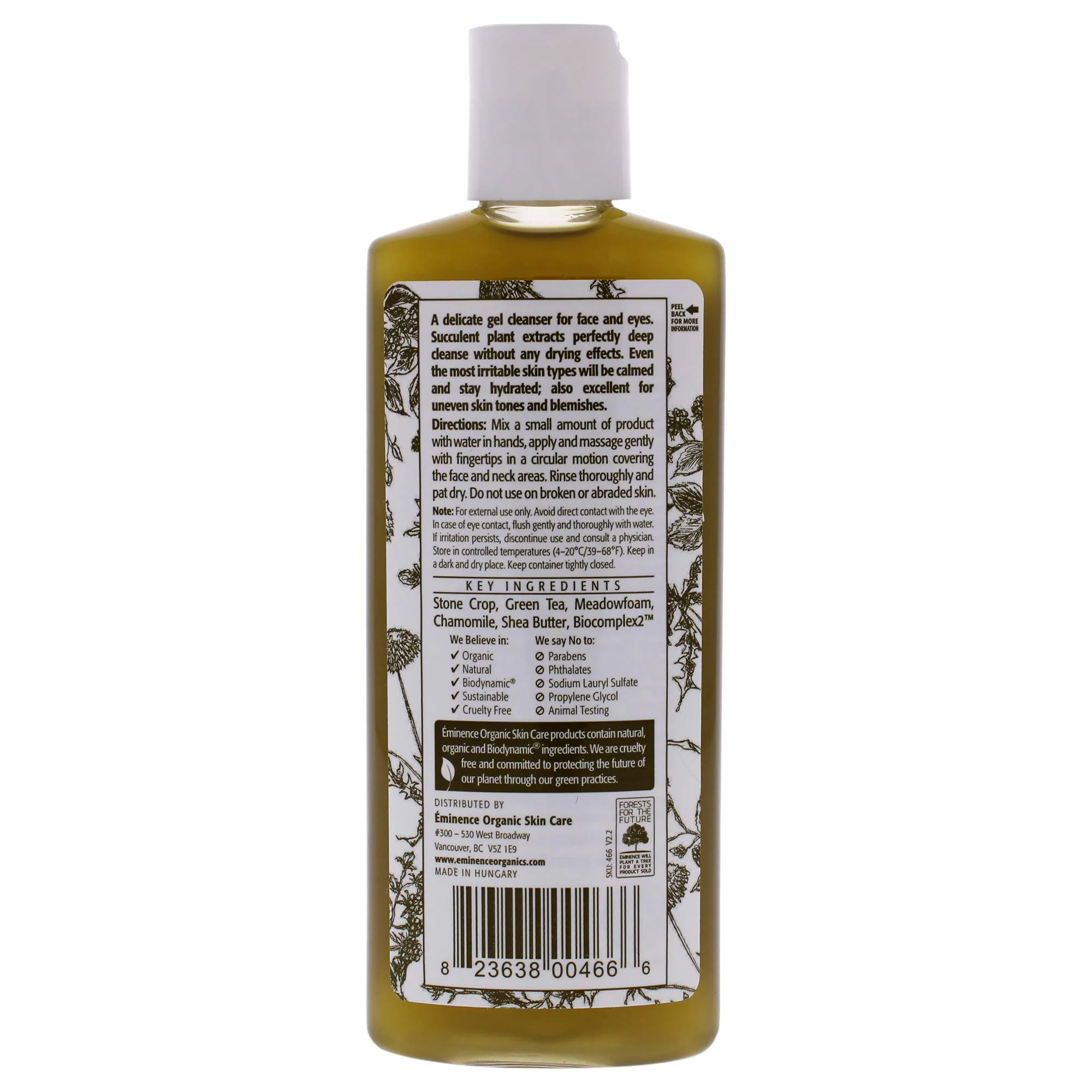Eminence Organic Skincare. Stone Crop Gel Wash(125 ml) - Image 2