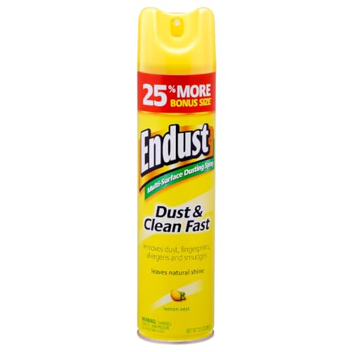 Endust Lemon Zest Multi-Surface Dusting and Cleaning Spray, Lemon Zest, 6-Pack - Image 7