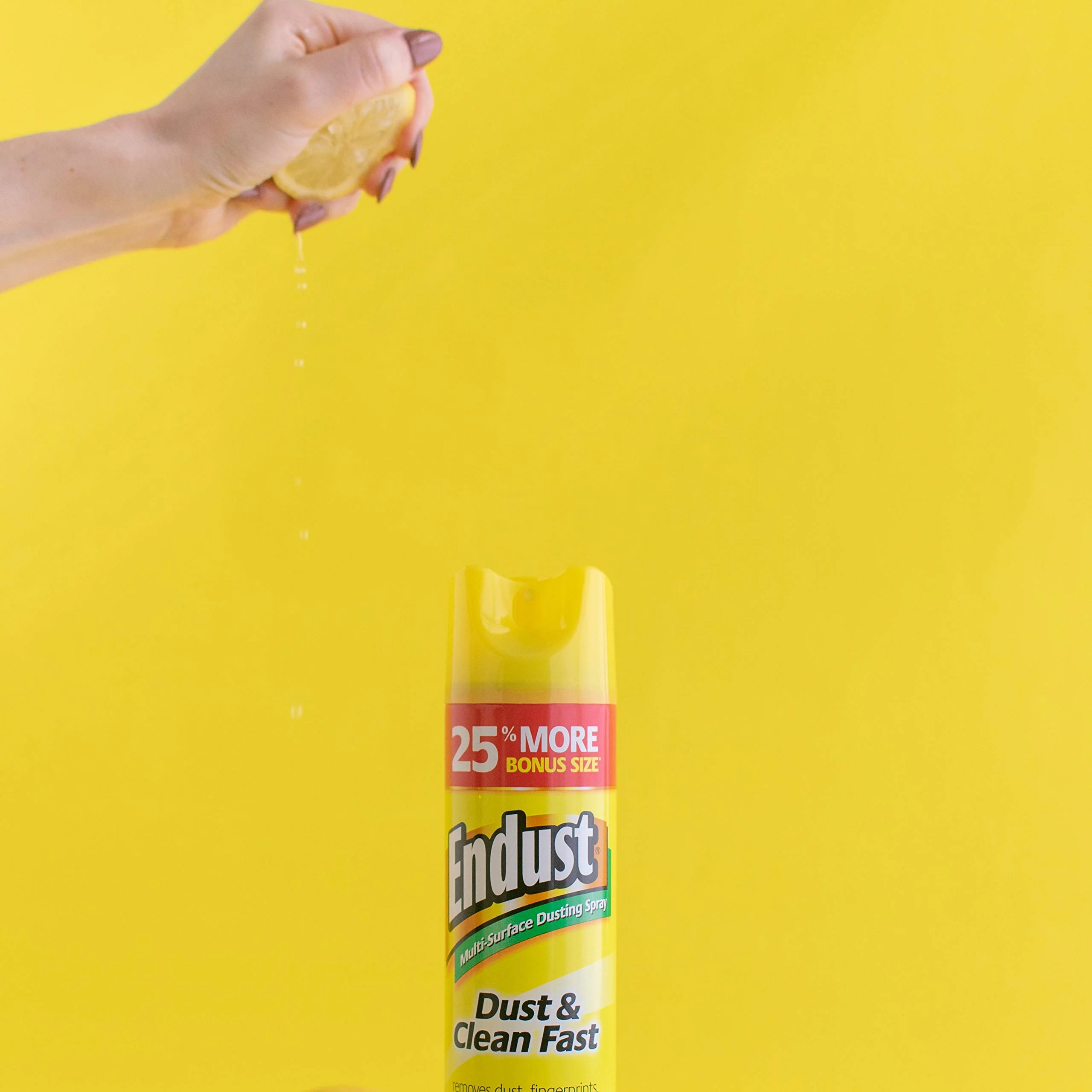 Endust Multi-Surface Dusting and Cleaning Spray, Lemon Zest, 12.5 Ounce (Pack of 2) - Image 2