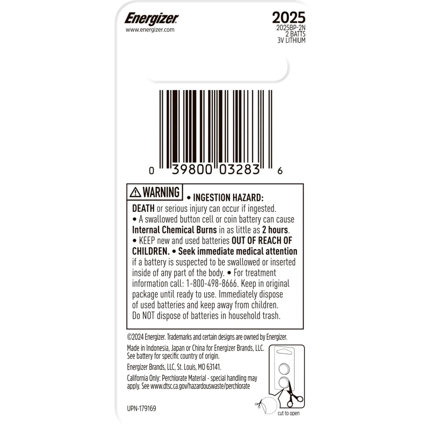 Energizer 2025 Batteries (2 Pack), 3V Lithium Coin Batteries With 3-in-1 Child Shield - Image 8