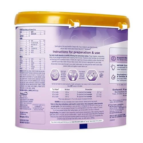 Enfamil NeuroPro Gentlease Baby Formula, Brain and Immune Support with DHA, Clinically Proven to Reduce Fusiness, Crying, Gas and Spit-up in 24 Hours, Non-GMO, 19.5 Oz - Image 4