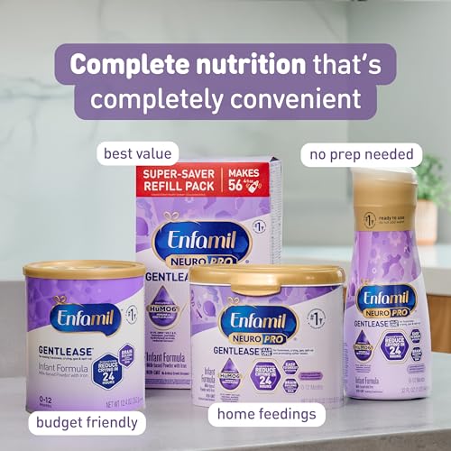Enfamil NeuroPro Gentlease Baby Formula, Brain and Immune Support with DHA, Clinically Proven to Reduce Fusiness, Crying, Gas and Spit-up in 24 Hours, Non-GMO, 19.5 Oz - Image 5