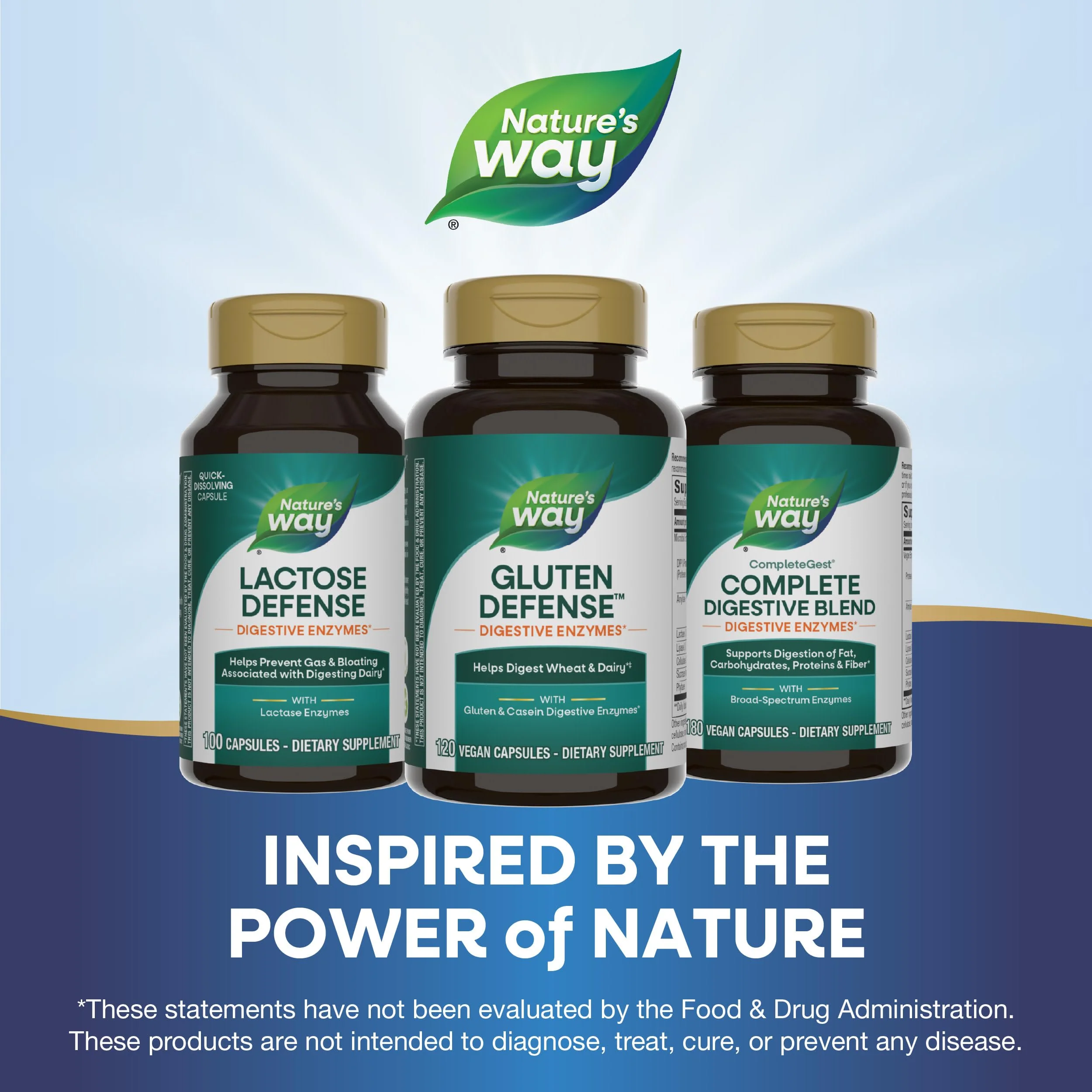 Enzymatic Therapy Gluten Defense, Gluten & Casein Targeted Digestive Enyzmes, 120 VCaps (Packaging May Vary) (Pack of 2) - Image 2