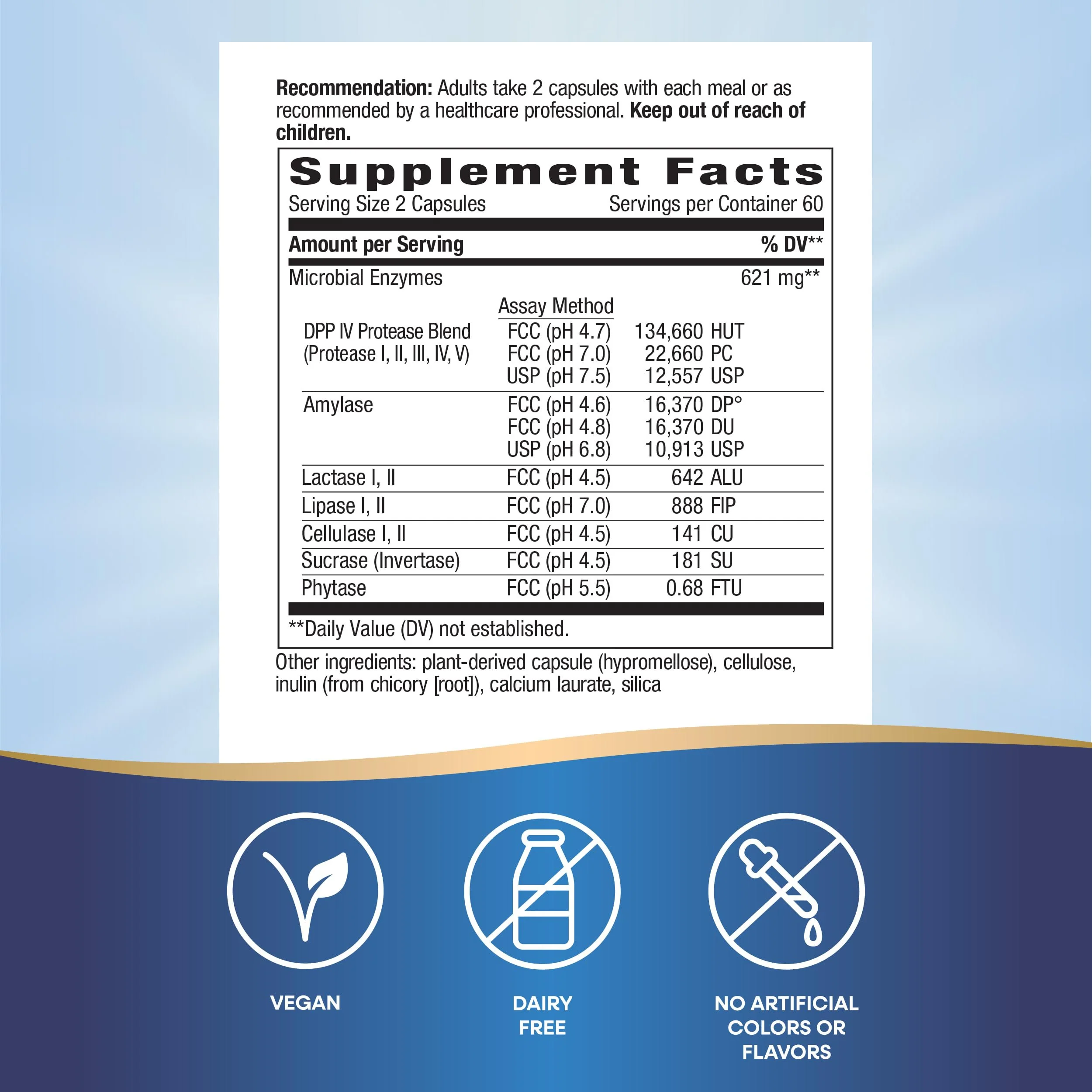 Enzymatic Therapy Gluten Defense, Gluten & Casein Targeted Digestive Enyzmes, 120 VCaps (Packaging May Vary) (Pack of 2) - Image 4