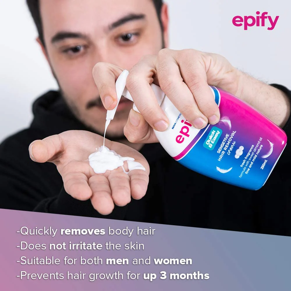 Epify Intimate Hair Removal Cream for Men and Women - Sensitive Skin, Pubic & Bikini Areas (Pack of 3) - Image 3