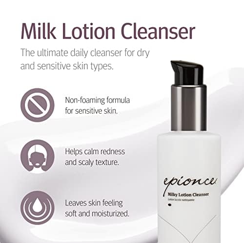 Epionce Milky Lotion Cleanser - Face Wash & Makeup Remover for Dry & Sensitive Skin, Non-Foaming Hydrating Facial Cleanser, Dermatologist Skincare - Image 9