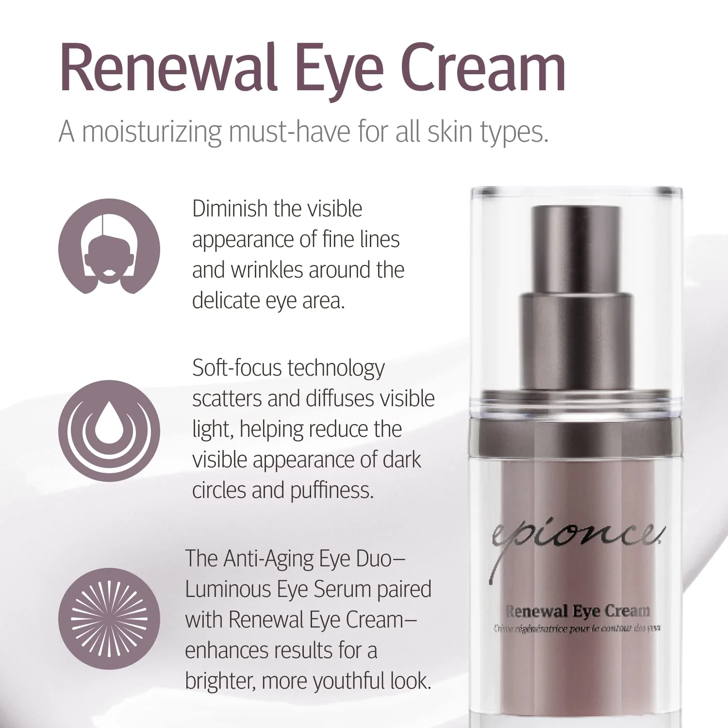 Epionce Renewal Eye Cream - Anti-Aging, Under Eye Cream for Dark Circles, Fine Lines, Wrinkles & Puffiness with Hyaluronic Acid, For All Skin Types, Dermatologist Skincare - Image 9