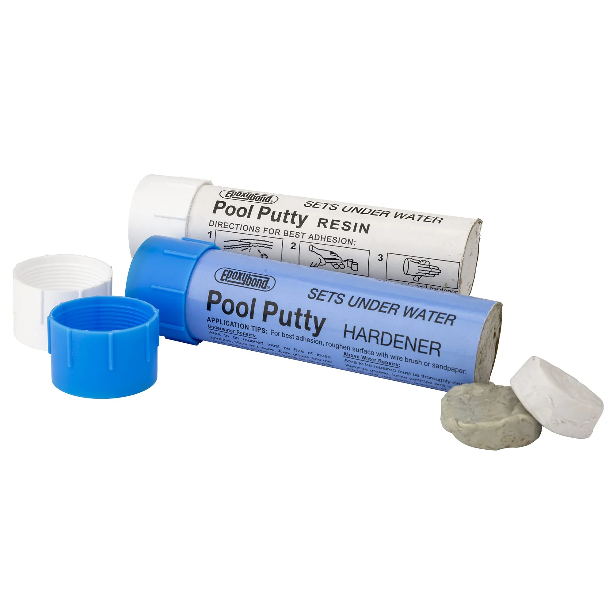 Epoxybond Pool Putty 2-Part Set | Swimming Pool & Spa Repair | Easy DIY | Fix Cracks Leaks Underwater or Above | Concrete, Fiberglass & Variety of Other Surfaces | by Atlas Minerals - Image 5