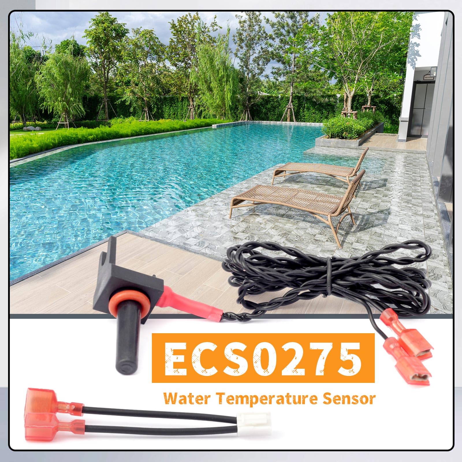 Erchon ECS0275 Water Temperature Sensor Replacement for AquaCal Pool Heater Heat Pump STK0127 - Image 7