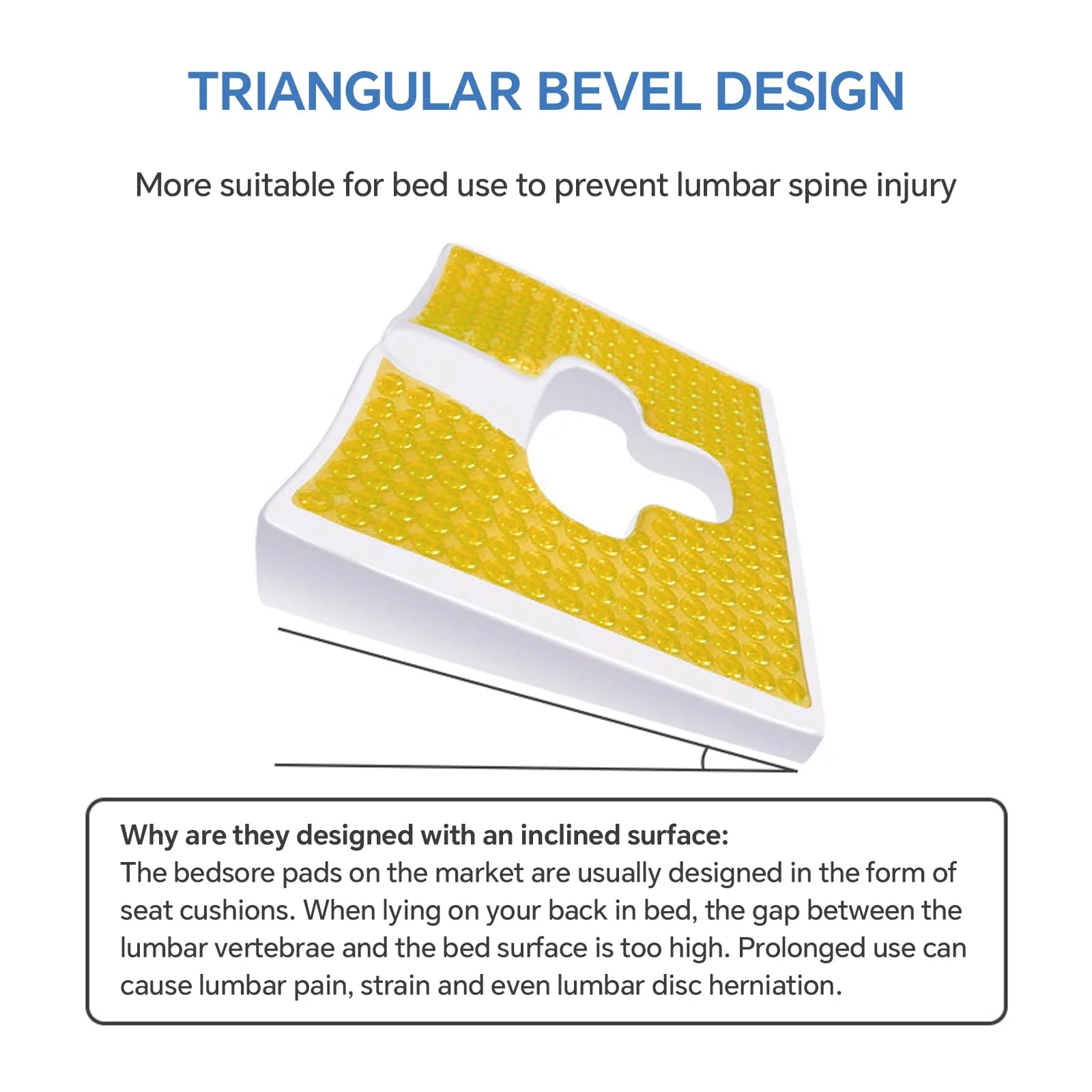 Eriro Anti Bedsore Cushion,Breathable, Comfortable, Pain-Relieving and Pressure-Sore Care Fiber Material Bed Sore Cushion for Butt, Suitable for bedridden Elderly and Disabled People - Image 3
