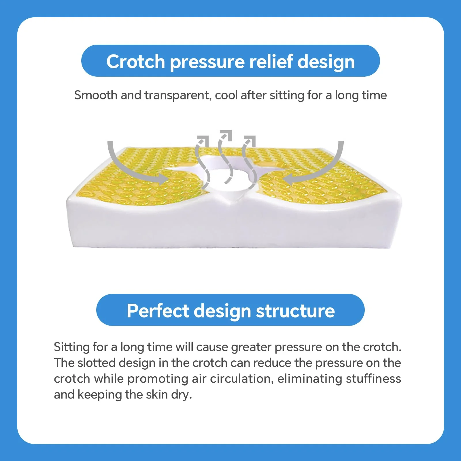 Eriro Anti Bedsore Cushion,Breathable, Comfortable, Pain-Relieving and Pressure-Sore Care Fiber Material Bed Sore Cushion for Butt, Suitable for bedridden Elderly and Disabled People - Image 4