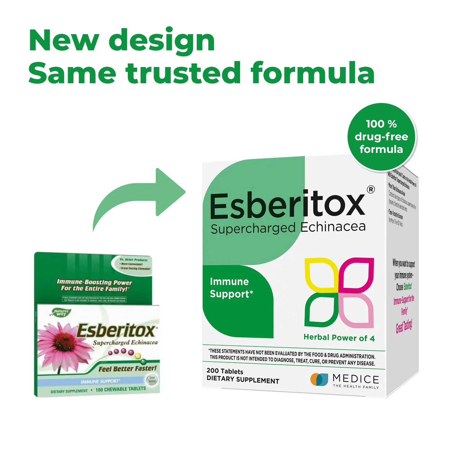 ESBERITOX Supercharged Echinacea – 200 Tablets – Immune Support Herbal Supplement with Wild Indigo Root & Purple Coneflower – Clinically Tested – Made in Germany - Image 6