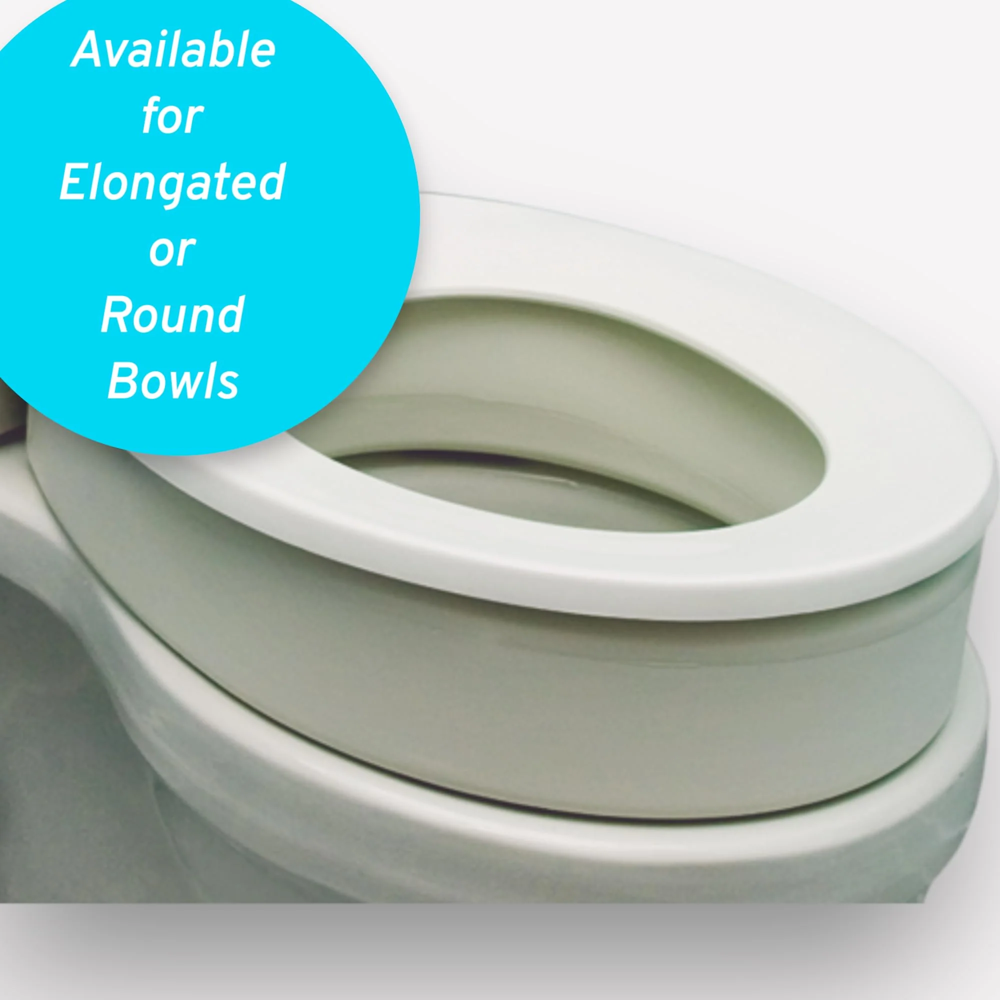 Essential Medical Supply Toilet Seat Riser for Elongated Bowl with 3.5" Rise - 19 x 14 x 3.5 Inch, Elevating and Raising Toilet Seat for Seniors, Adults and The Elderly with 300lb Weight Capacity - Image 6